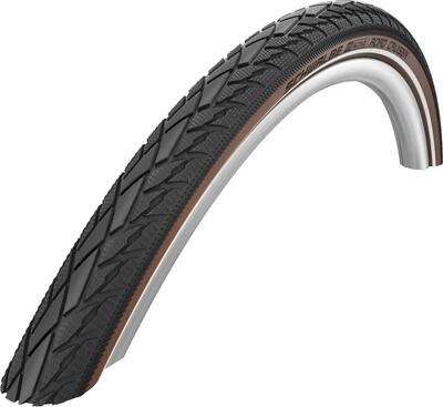 Schwalbe road cruiser buitenband 28 x 1.75 zwart/bruin reflection