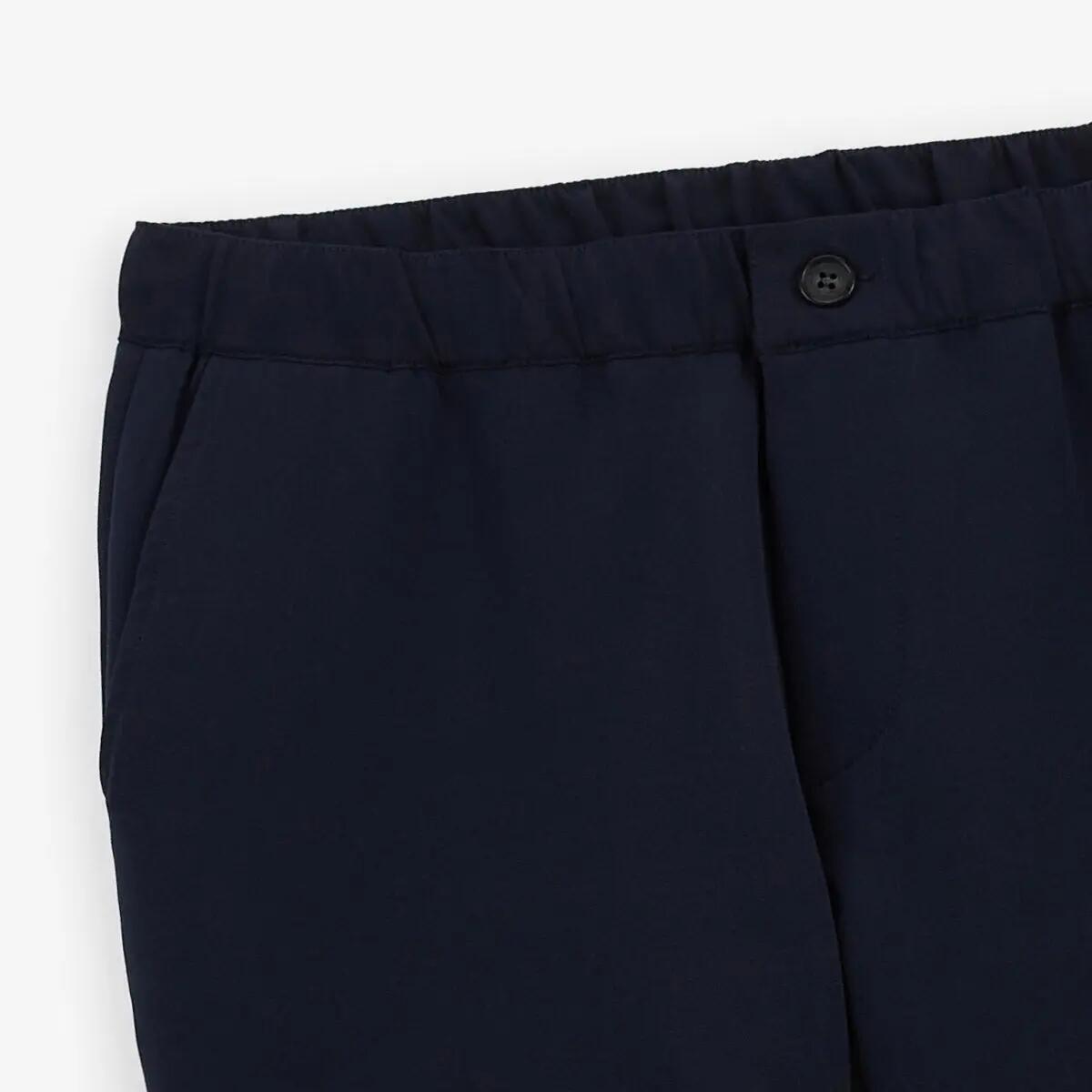 Chino 549 coupe droite taille élastiquée bleu foncé 5/6