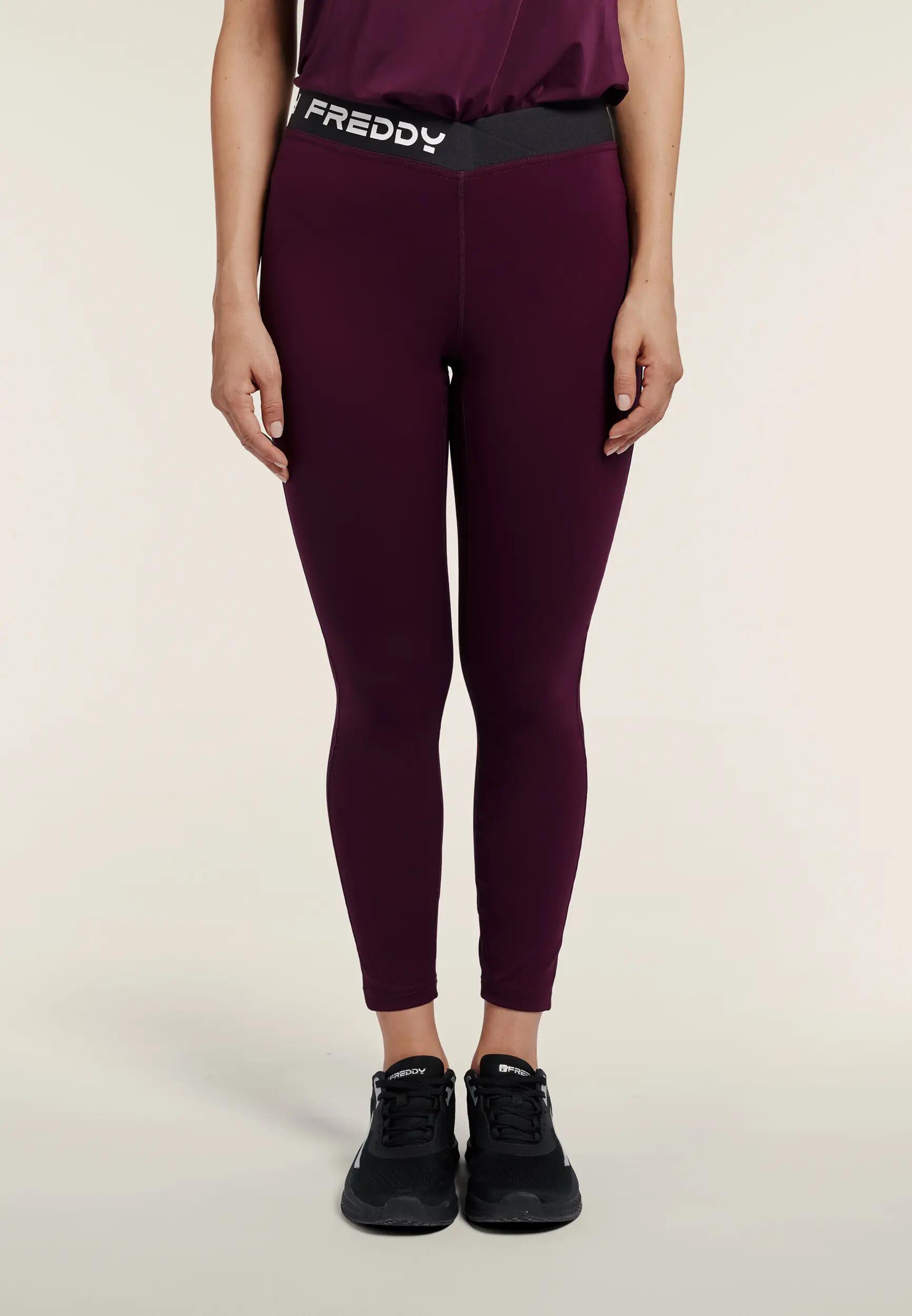 Legging 7/8 à taille haute avec élastique jacquard en V 2/8