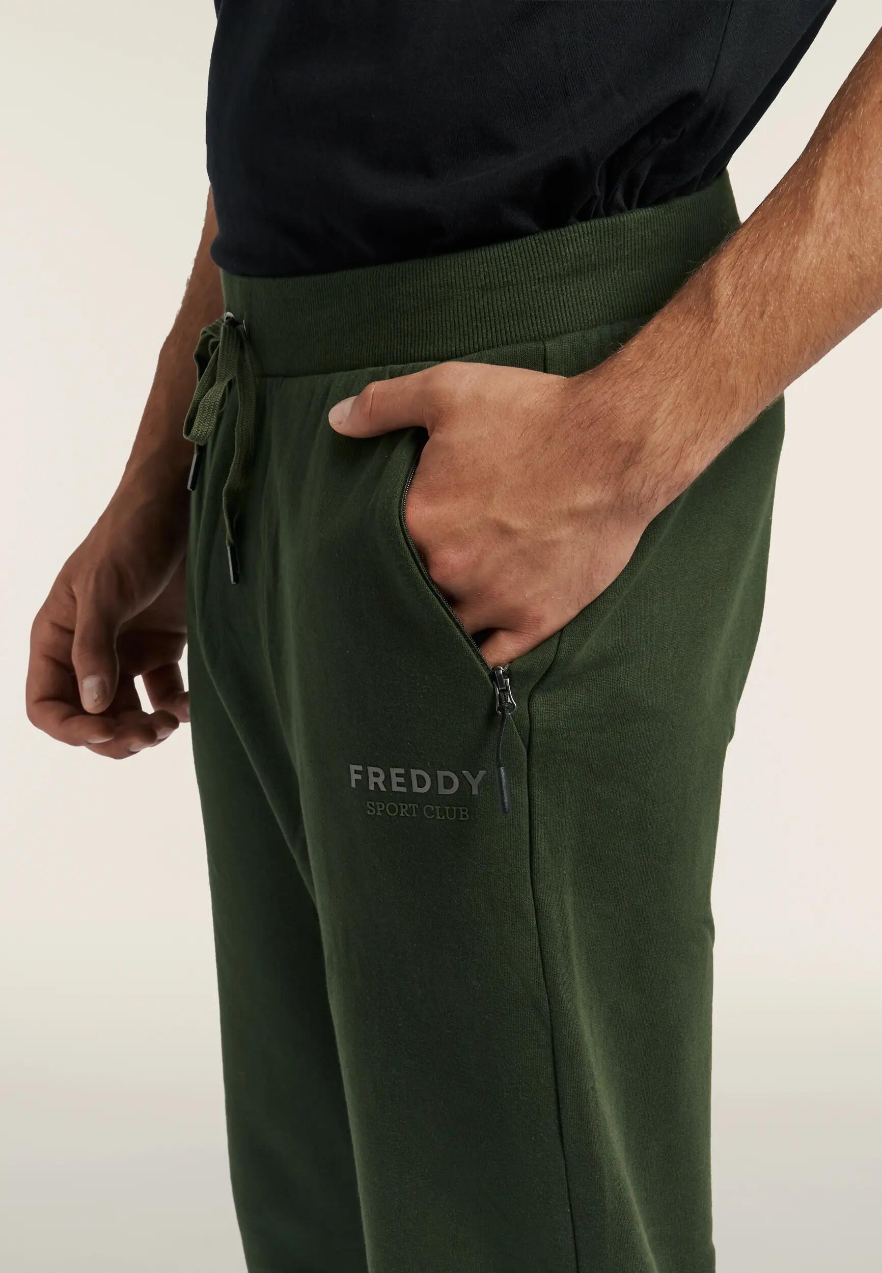 Heren sweatbroek met boorden en ritszakken 4/6