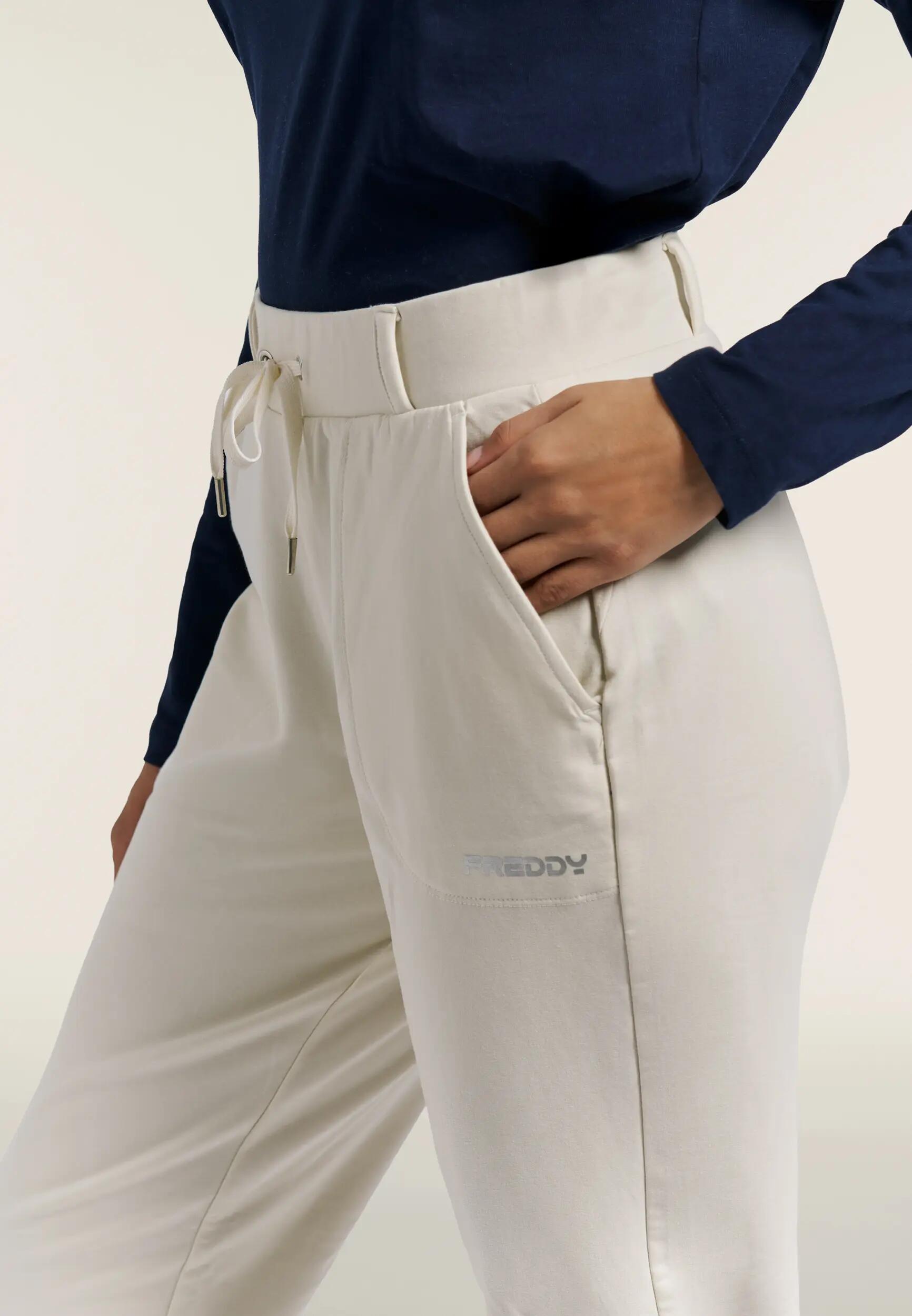 Pantalon de jogging pour femmes avec poches cousues et bandes aux chevilles 4/6