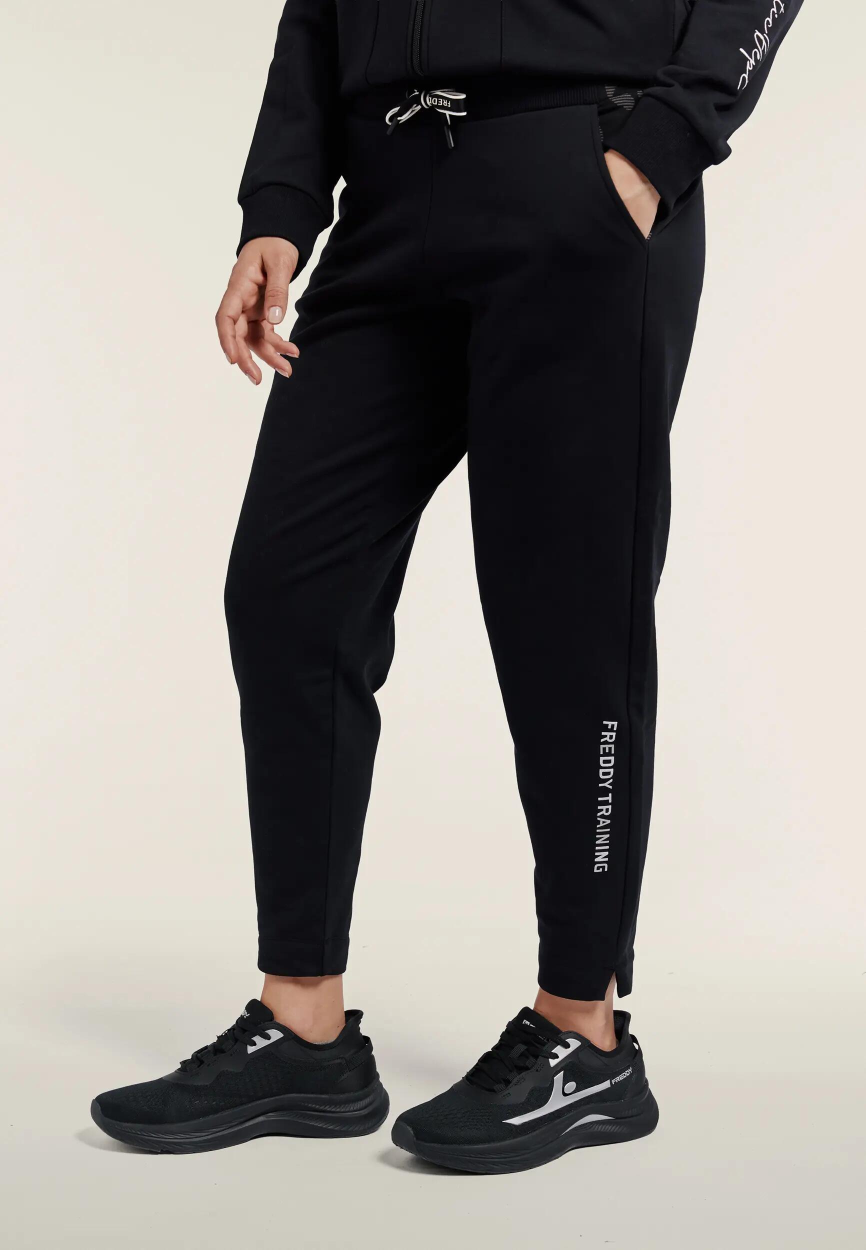 Pantalones deportivos para mujer regular 7/8 con detalles leopardo 2/6