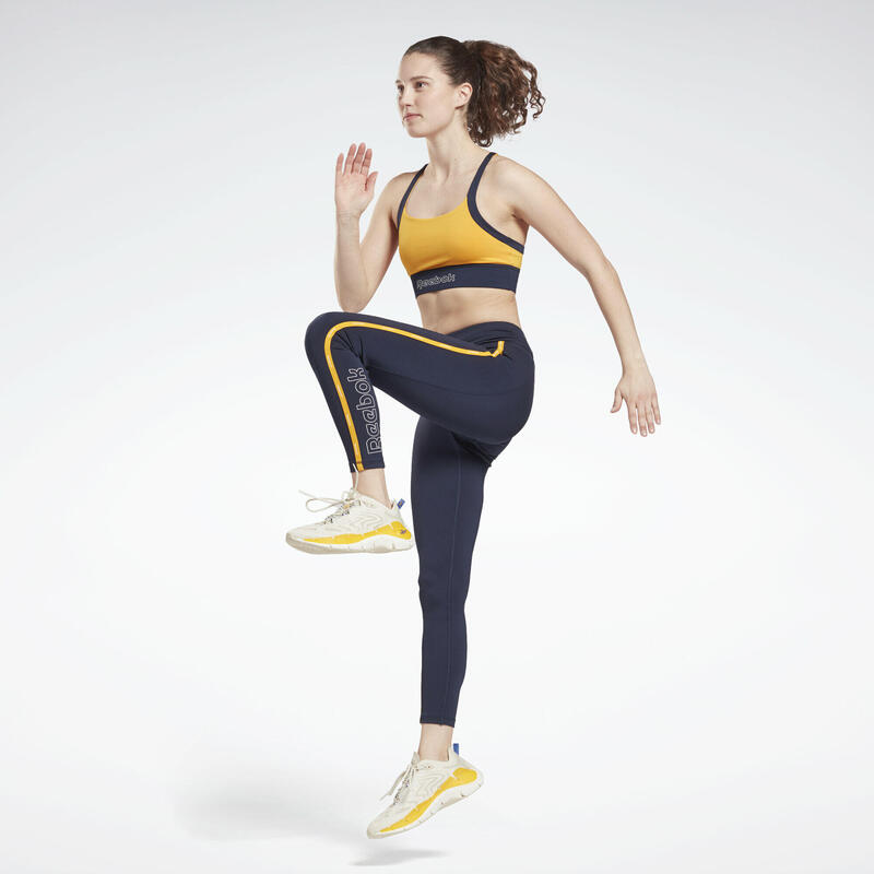 Sportleggings Reebok Piping, Kék, Nők