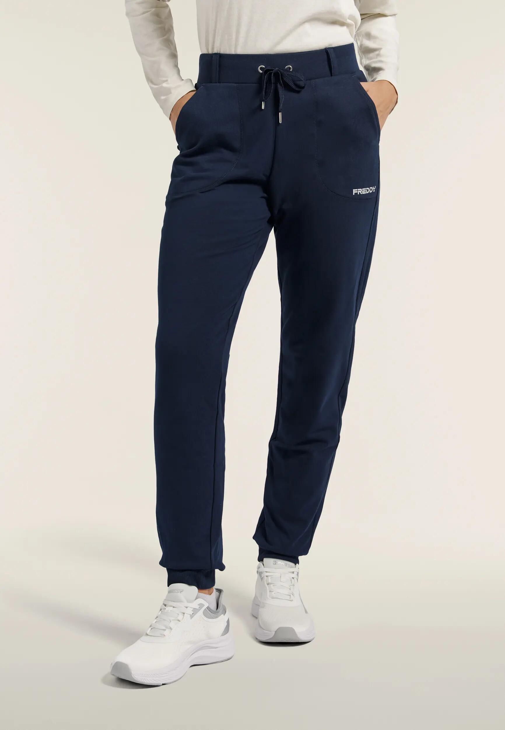 Pantalon de jogging pour femmes avec poches cousues et bandes aux chevilles 2/6