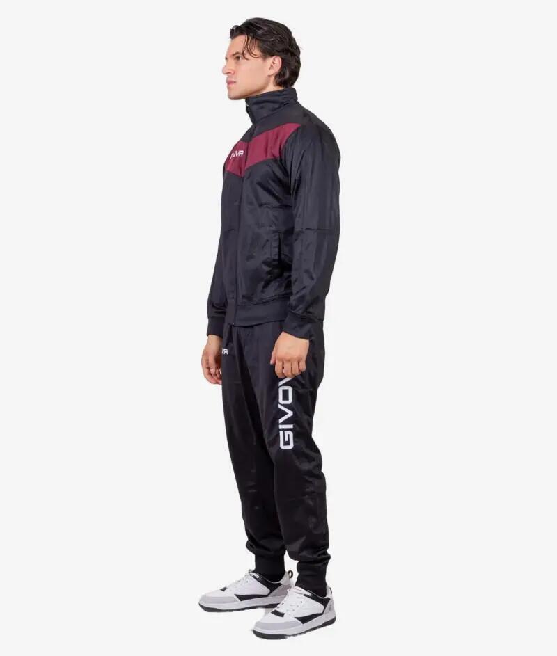 Sportset Givova Visa Triacetato Schwarz/Wein 2/3
