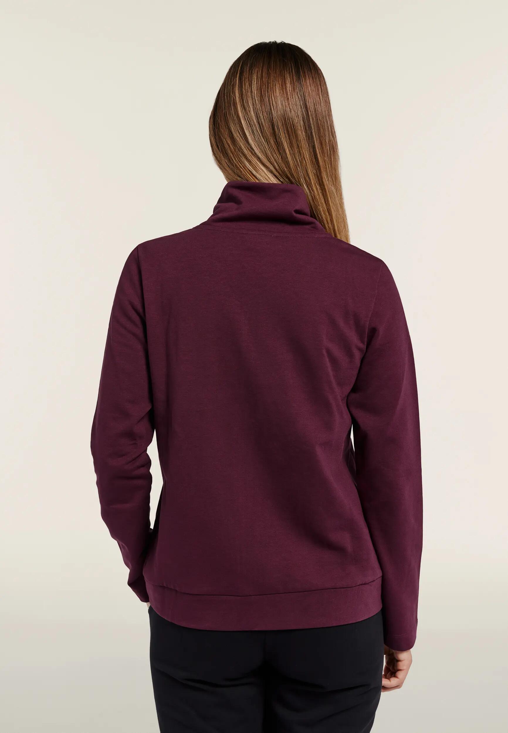 Tuta Sportiva Donna con Zip, Collo Alto e Dettagli in Strass 3/9