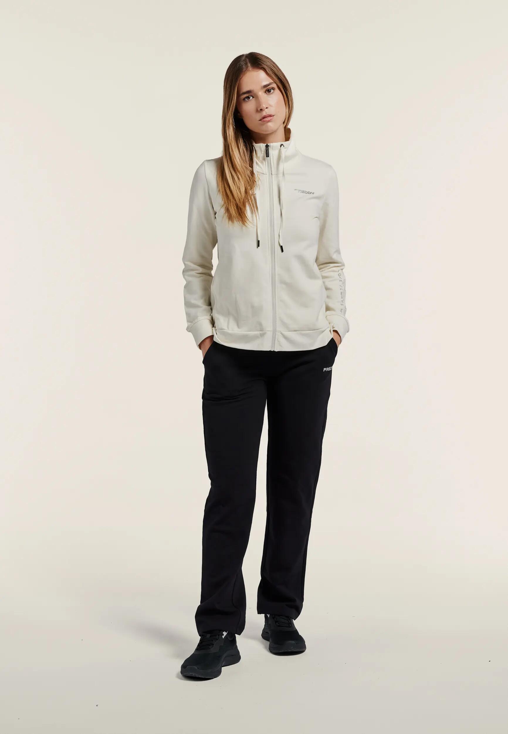 Survêtement de sport zippé pour femmes, col montant et logo brodé 2/9