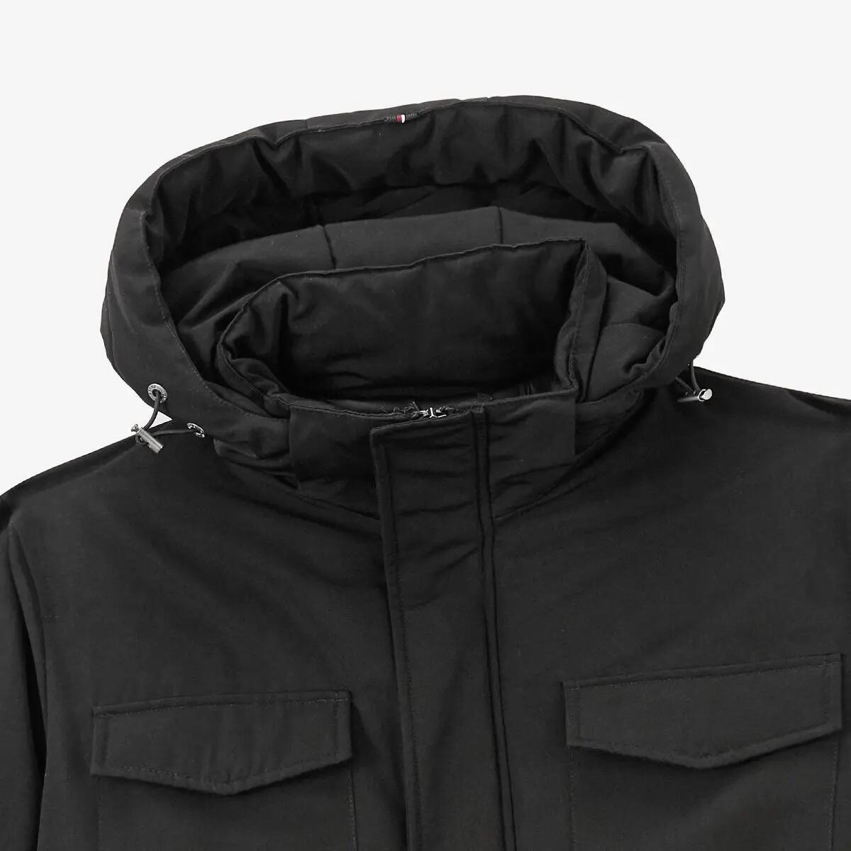 Parka à capuche noire Laurent 4/6