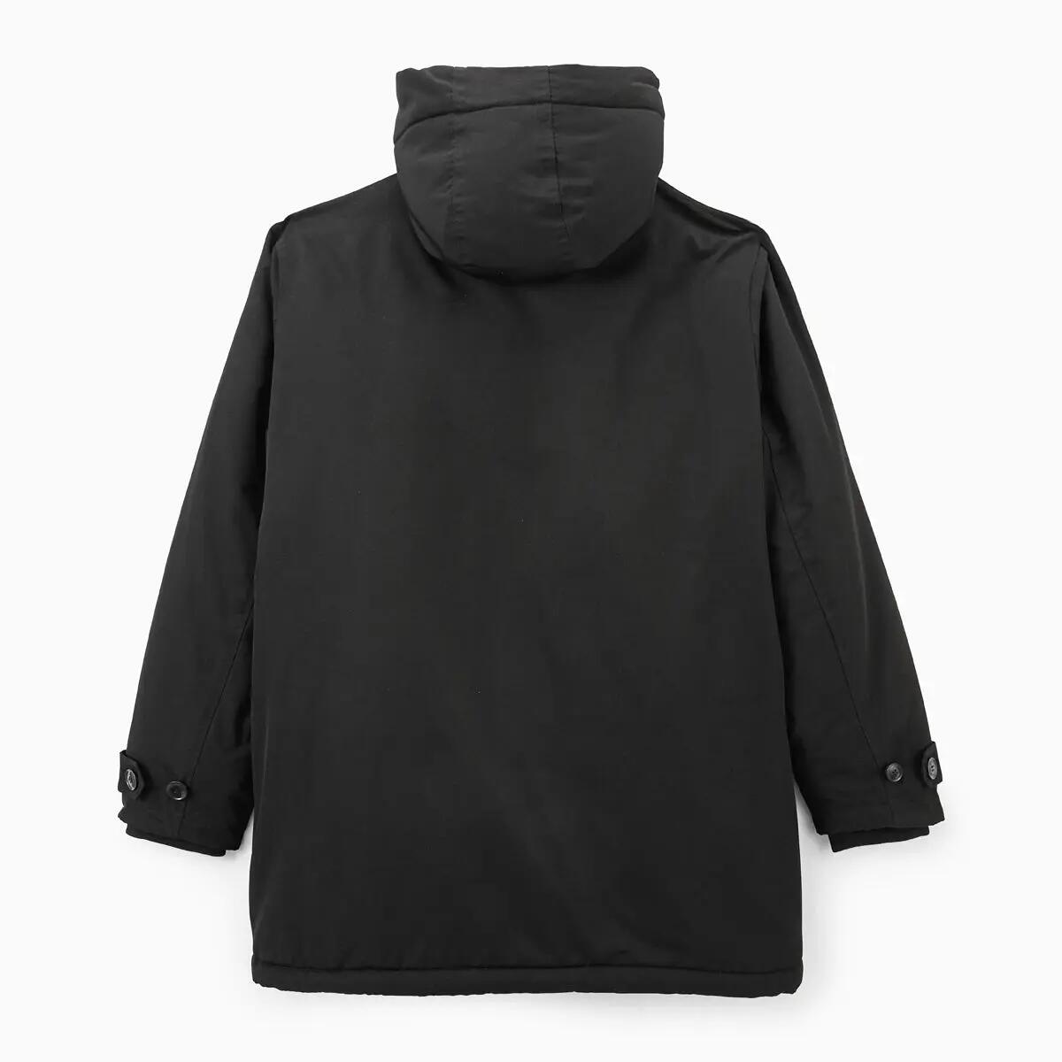 Parka à capuche noire Laurent 3/6