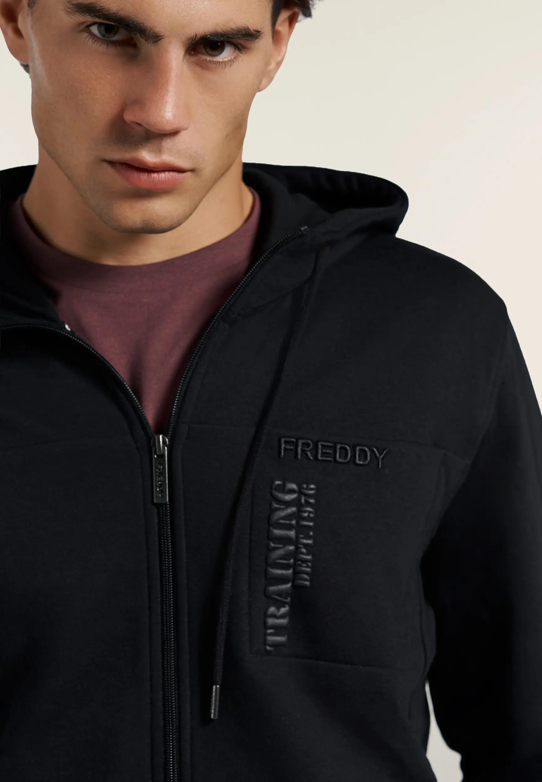 Sportief sweatshirt heren regular fit met ritssluiting en capuchon 4/6