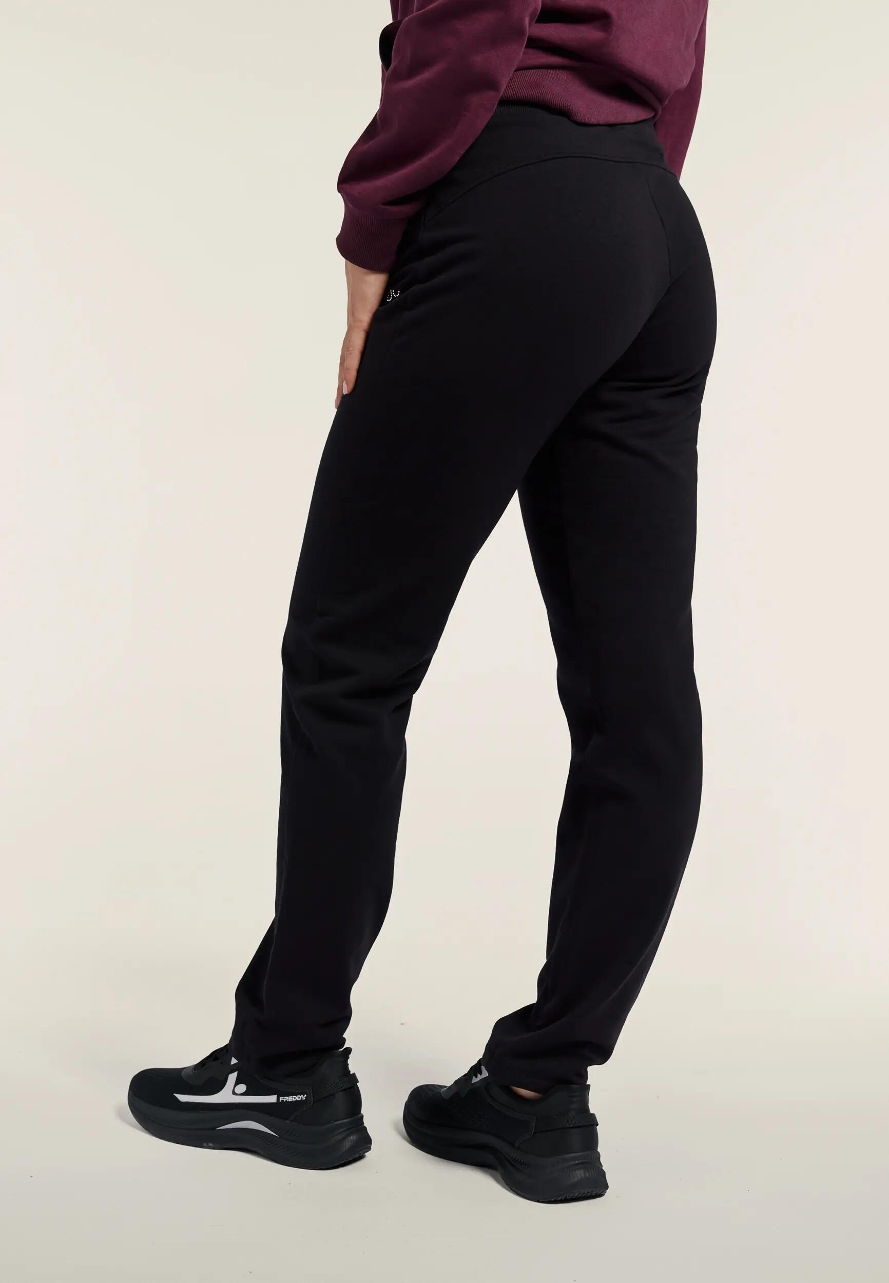 Chándal deportivo de mujer con cremallera, cuello alto y logotipos de cuentas 5/9
