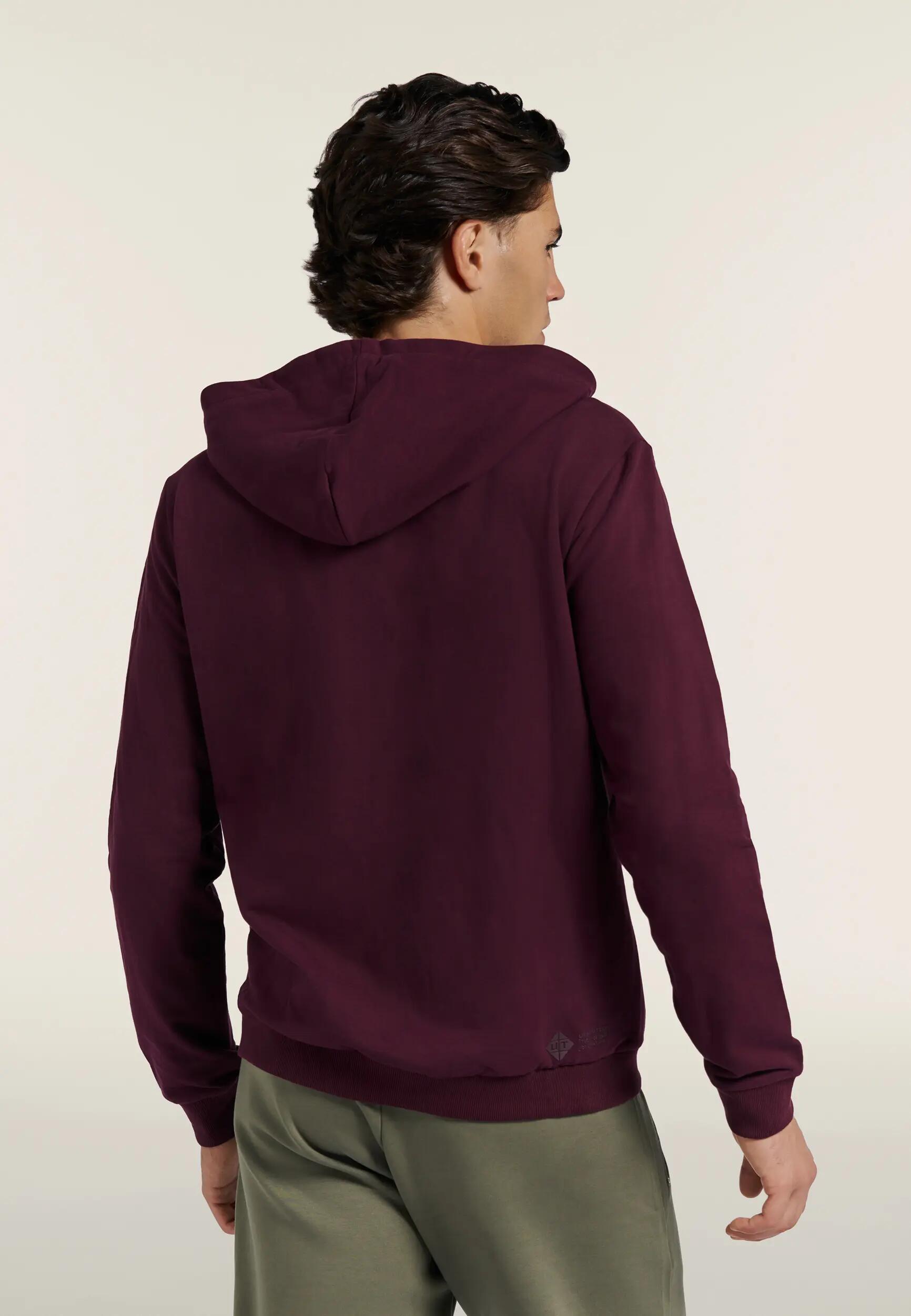 Sweat-shirt à capuche pour hommes en molleton brossé technique avec fermeture zi 3/6