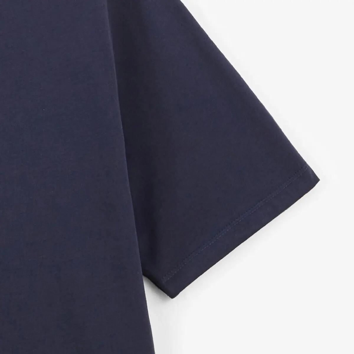 T-shirt manches courtes col rond 100% coton bleu marine Théo 5/5