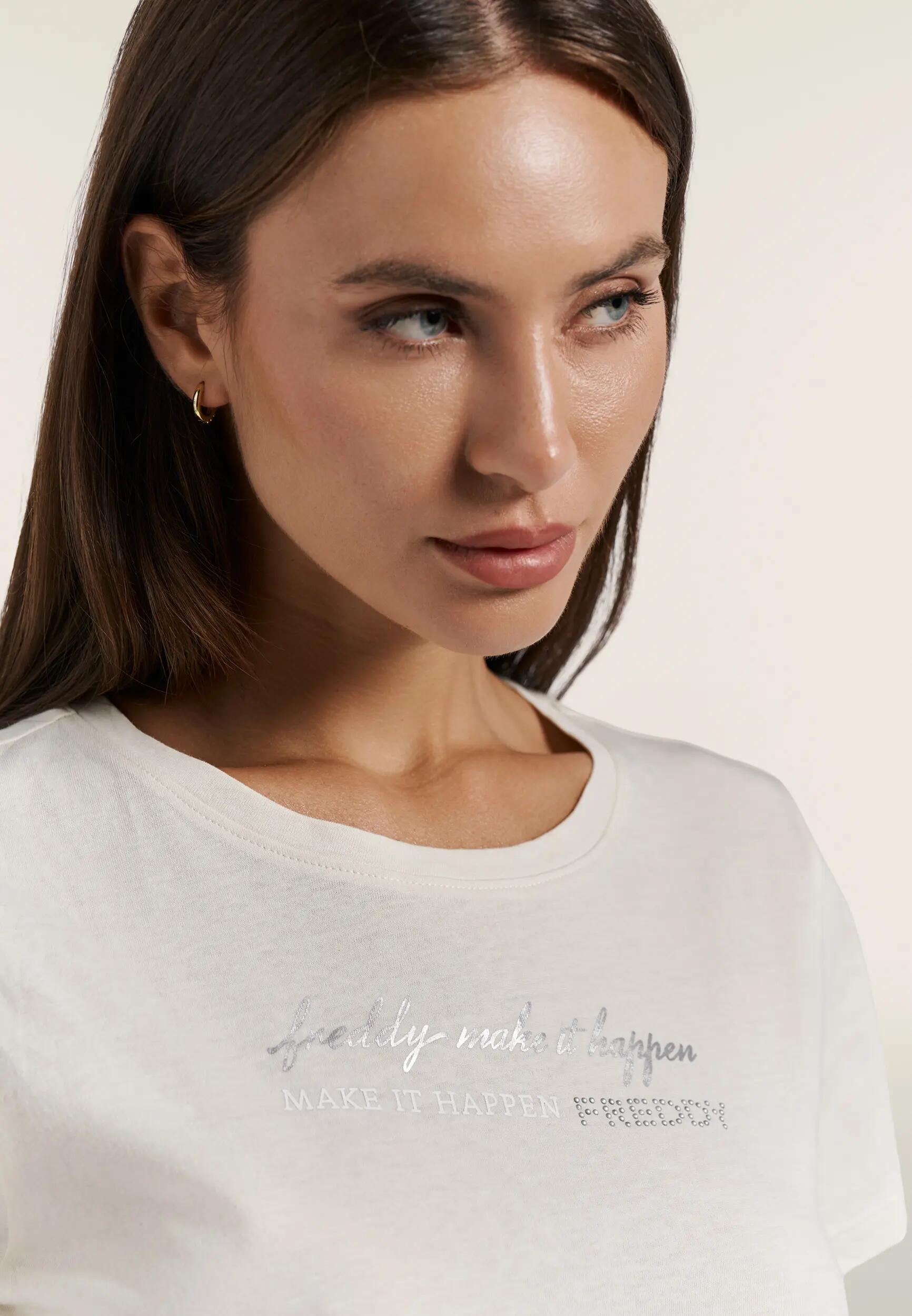 T-shirt à manches courtes « Make it Happen » avec perles 4/6