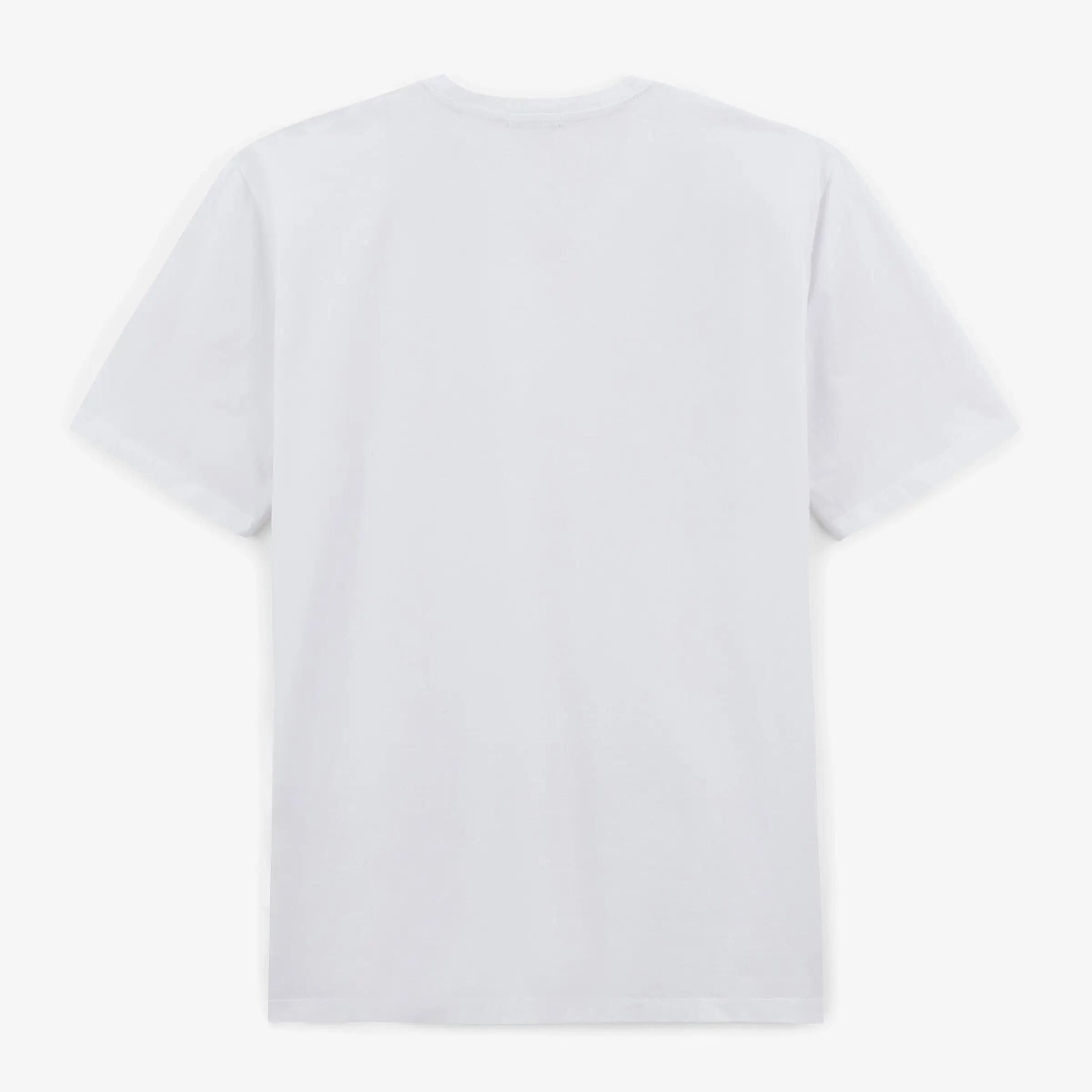 Théo T-shirt met ronde hals van wit katoen 2/5