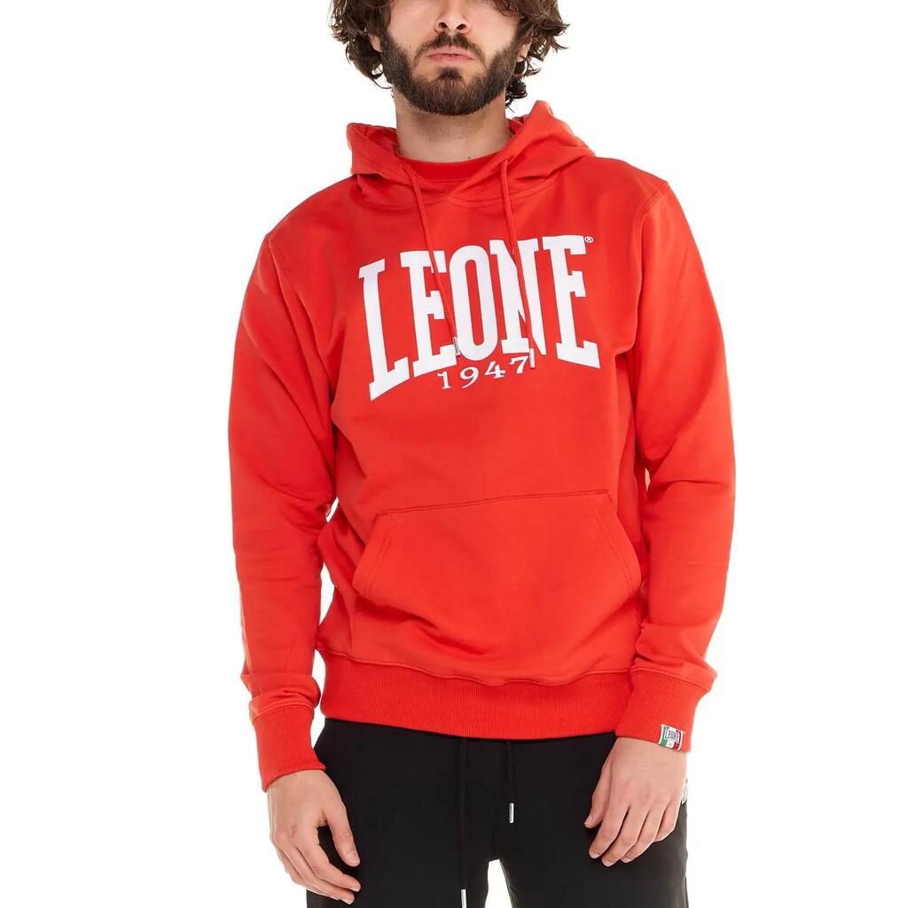 Leone 1947 Apparel Big Logo Men's Hoodie, Lightweight Cotton