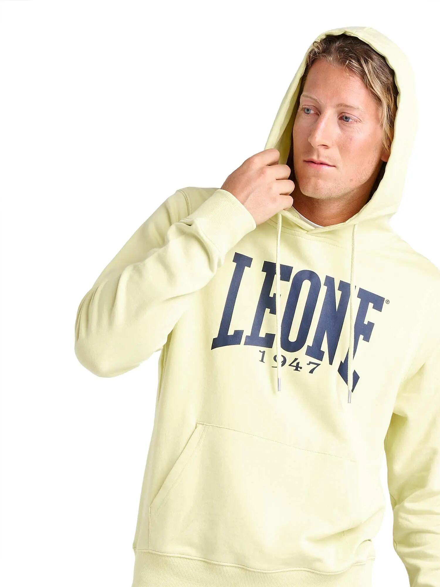 Sudadera con capucha hombre Leone 1947 Apparel algodón logo grande 5/7