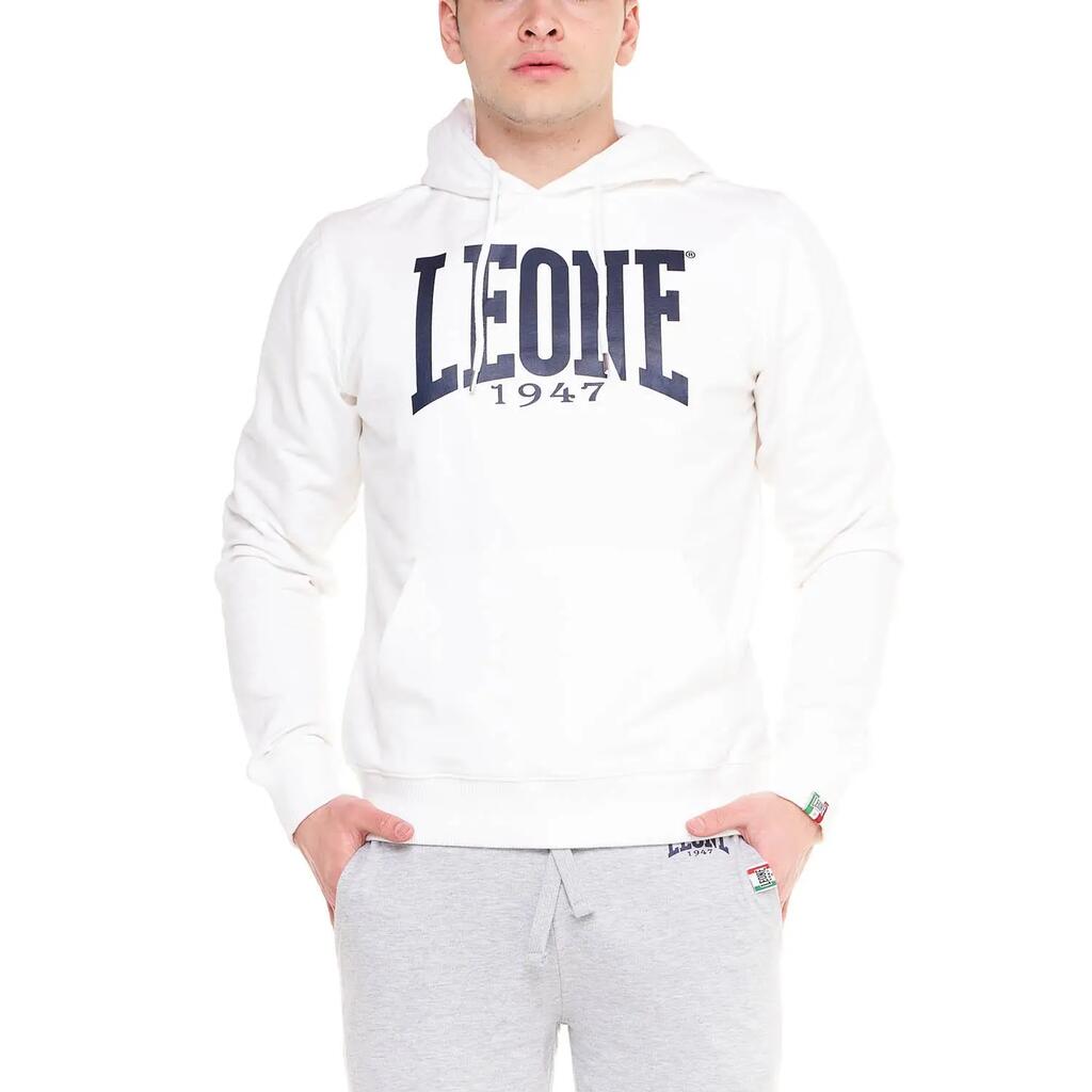 Leone 1947 Apparel Big Logo Men's Hoodie, Lightweight Cotton