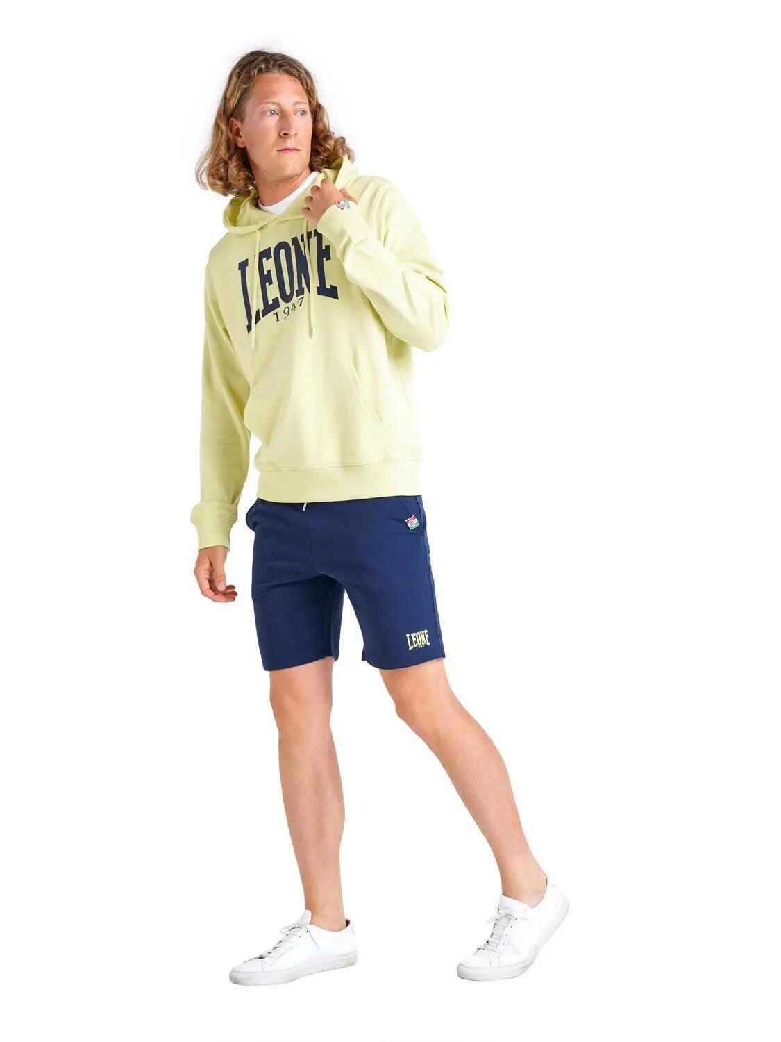 Sudadera con capucha hombre Leone 1947 Apparel algodón logo grande 3/7