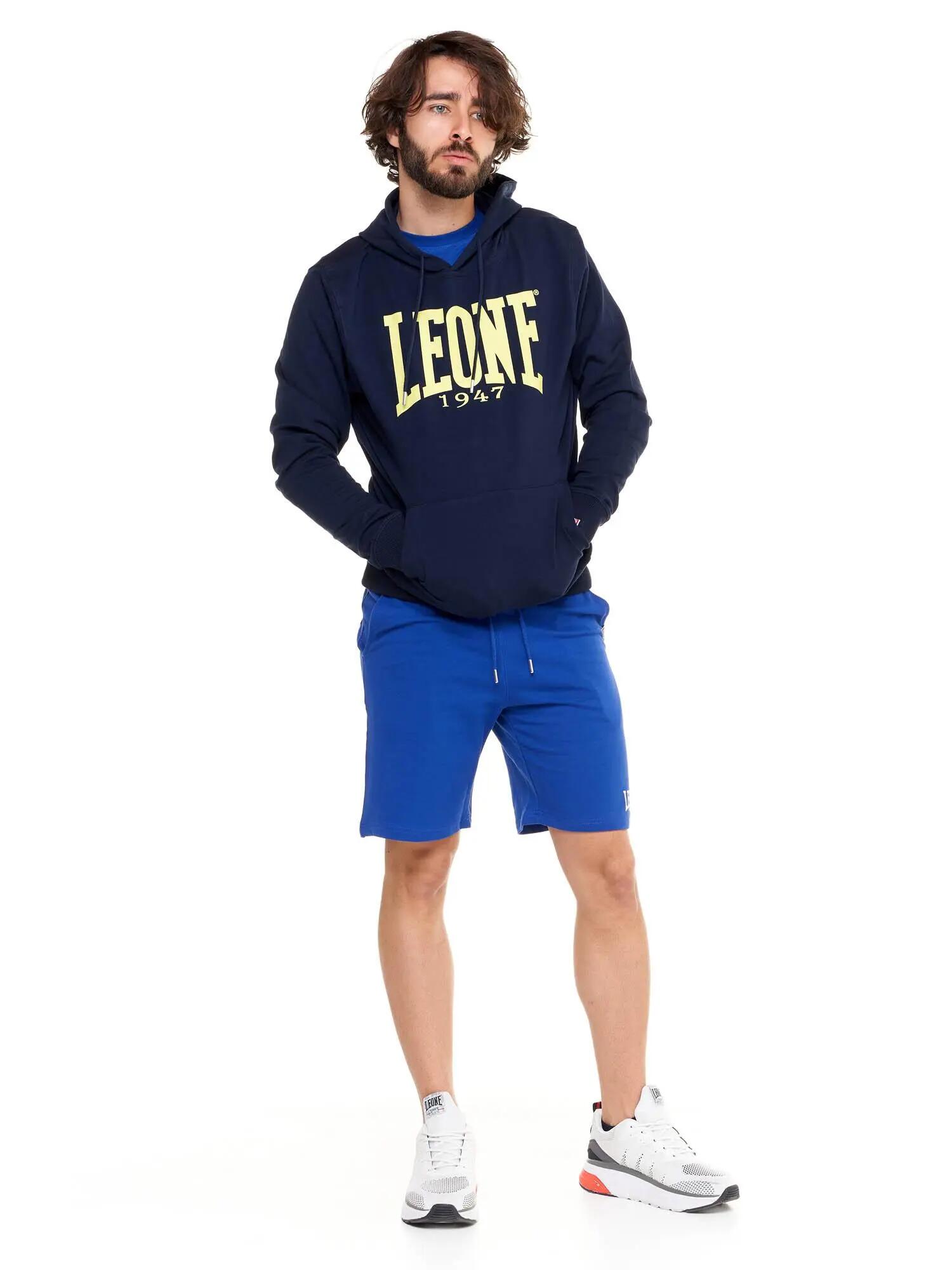 Sudadera con capucha hombre Leone 1947 Apparel algodón logo grande 2/8