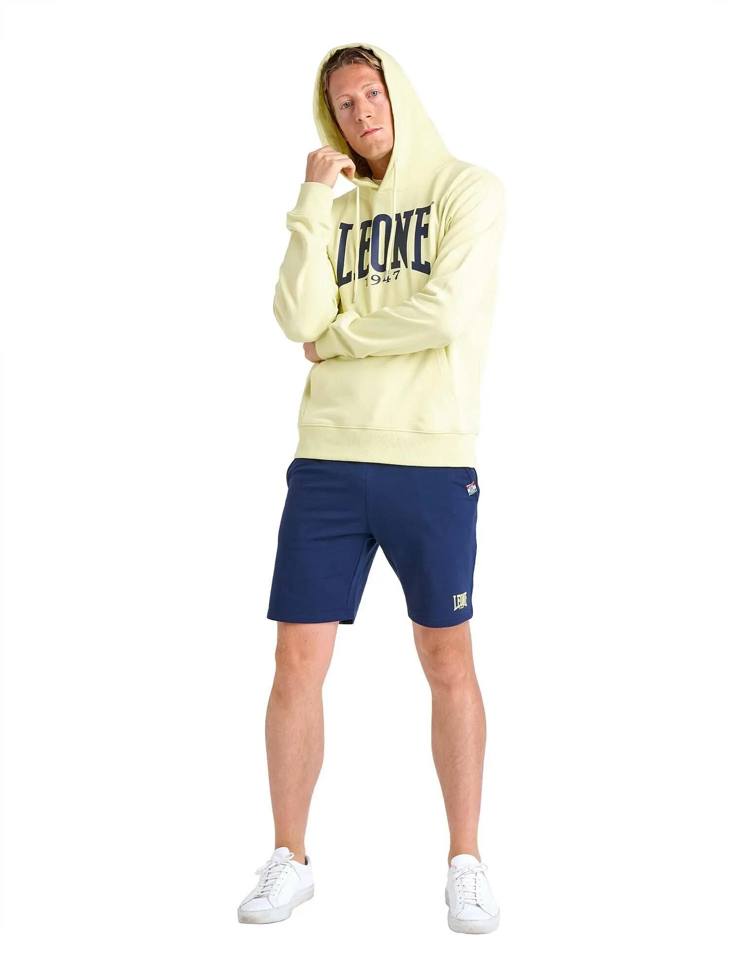 Sudadera con capucha hombre Leone 1947 Apparel algodón logo grande 2/7