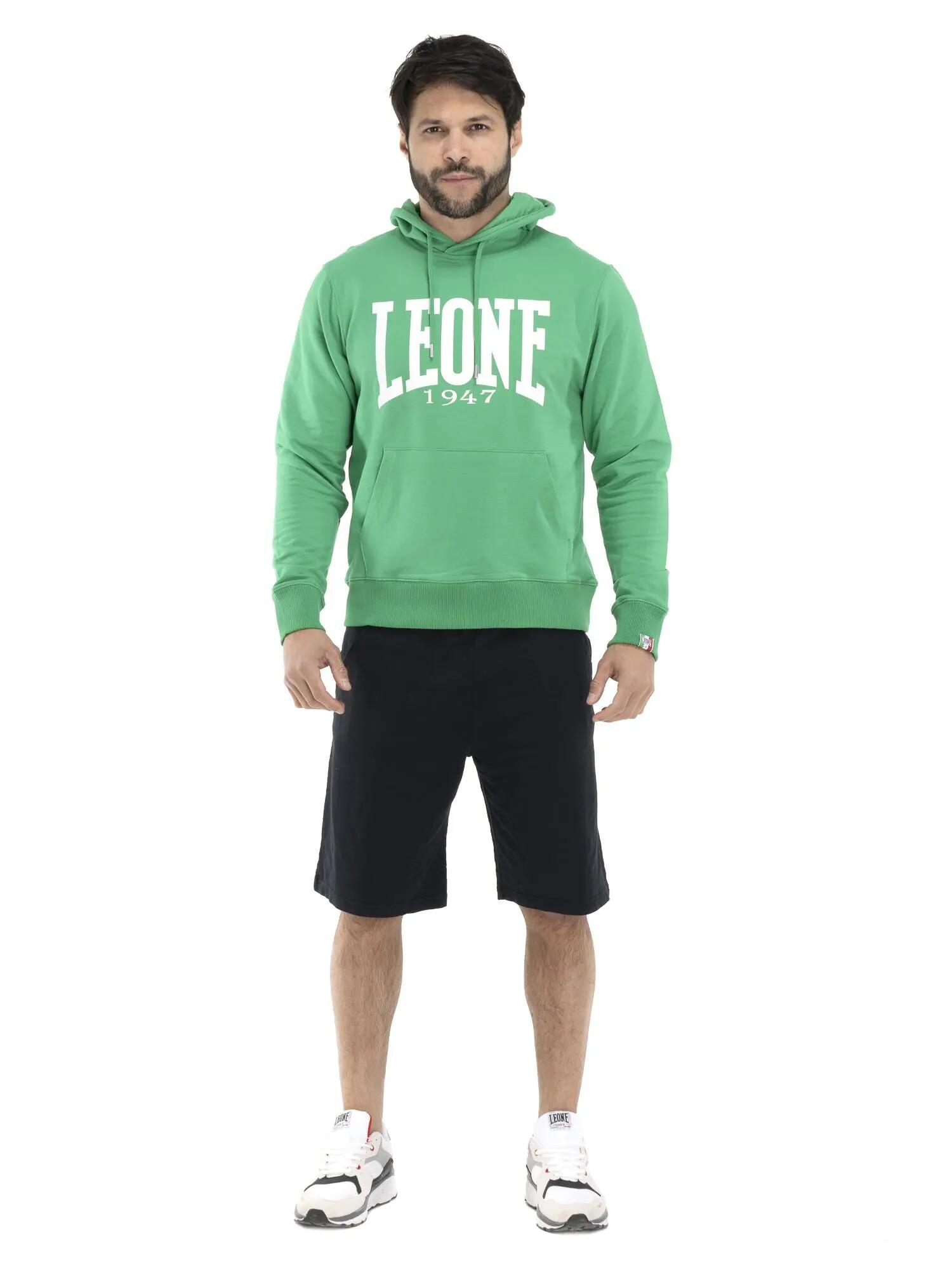 Sudadera con capucha hombre Leone 1947 Apparel algodón logo grande 2/8
