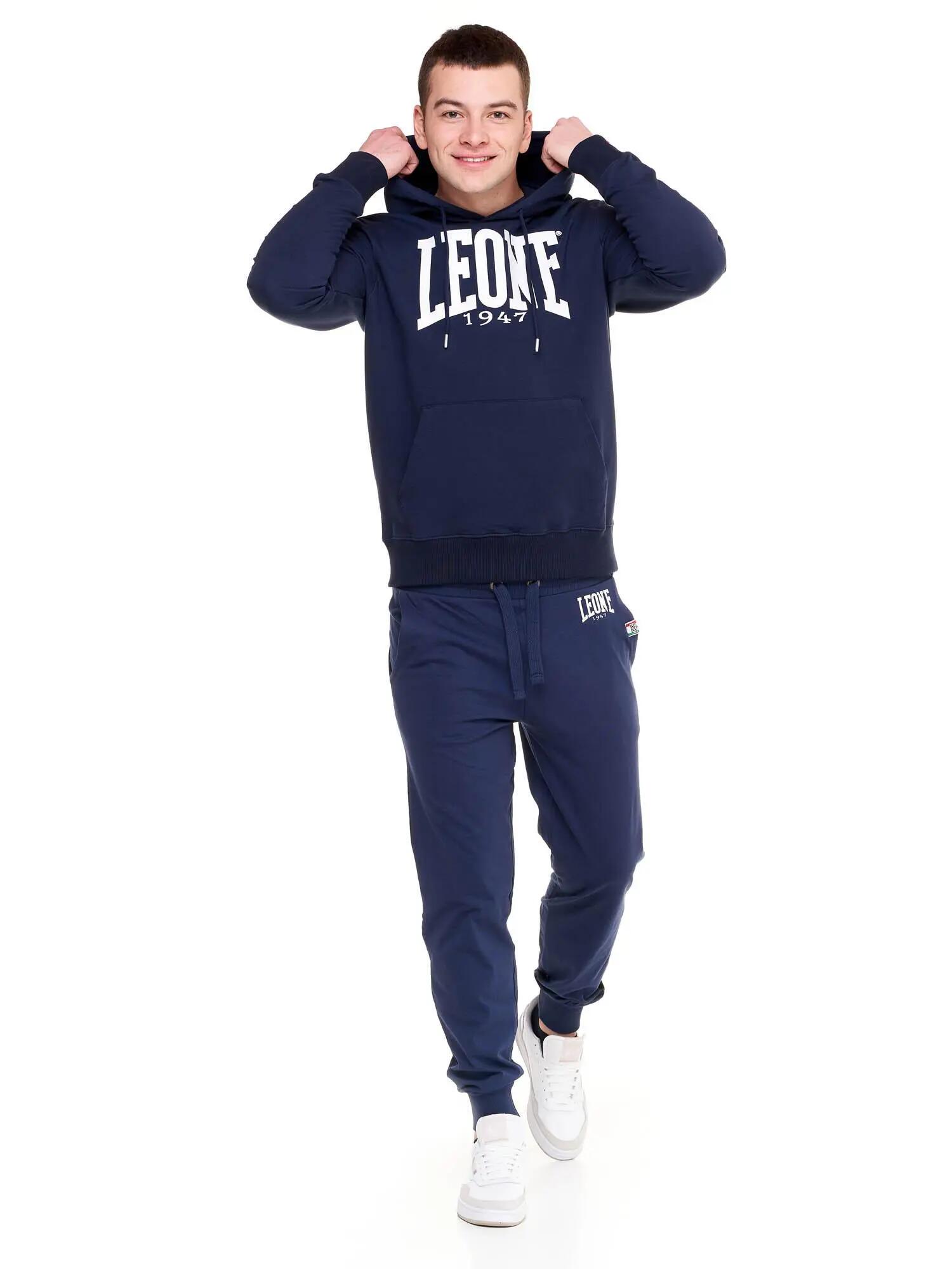Sudadera con capucha hombre Leone 1947 Apparel algodón logo grande 2/8