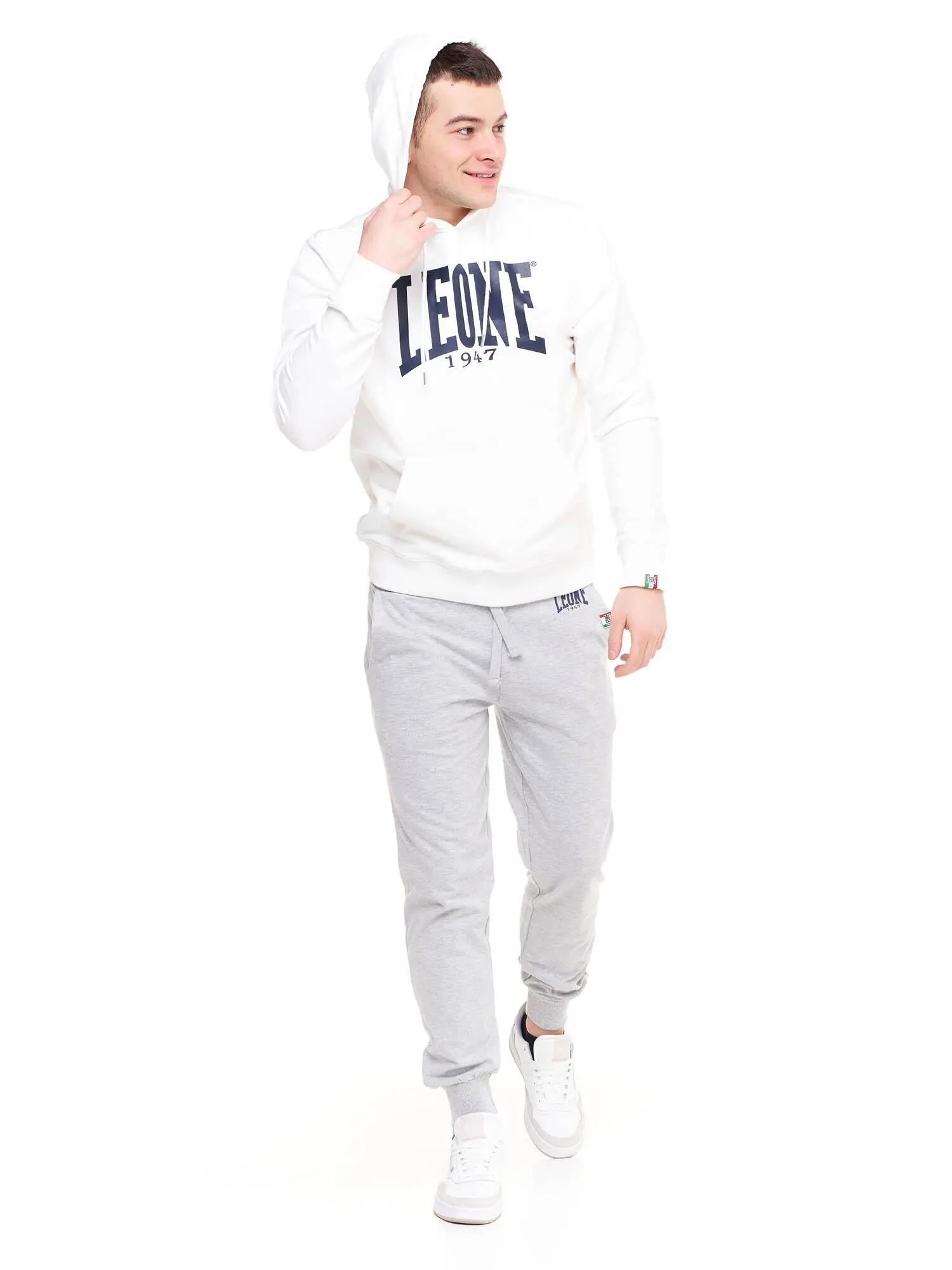 Felpa uomo con cappuccio Leone 1947 Apparel Big Logo, cotone leggero 2/8