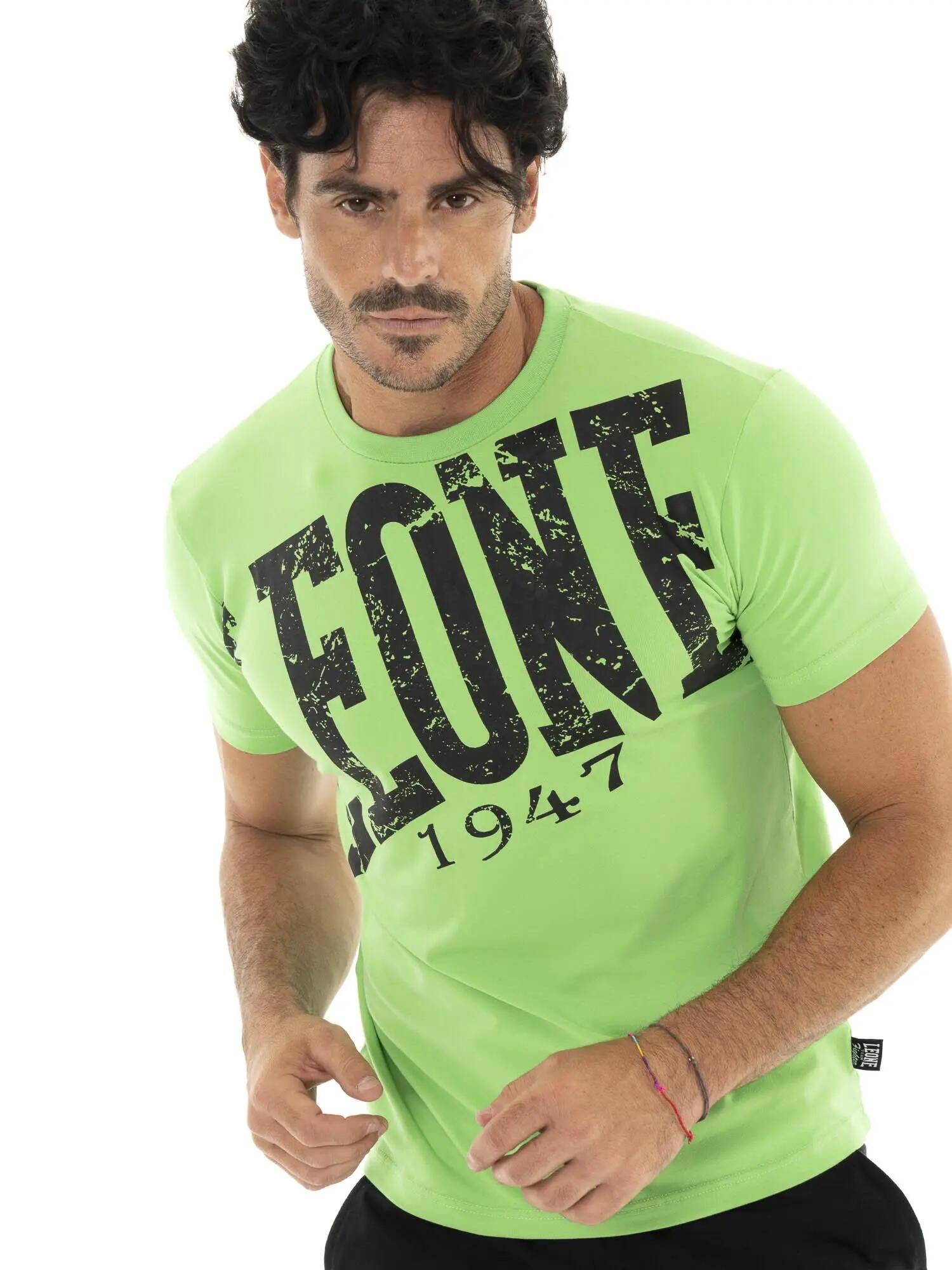 Camiseta de hombre Leone 1947 Apparel con logo maxi vintage. Estilo atrevido. 5/5