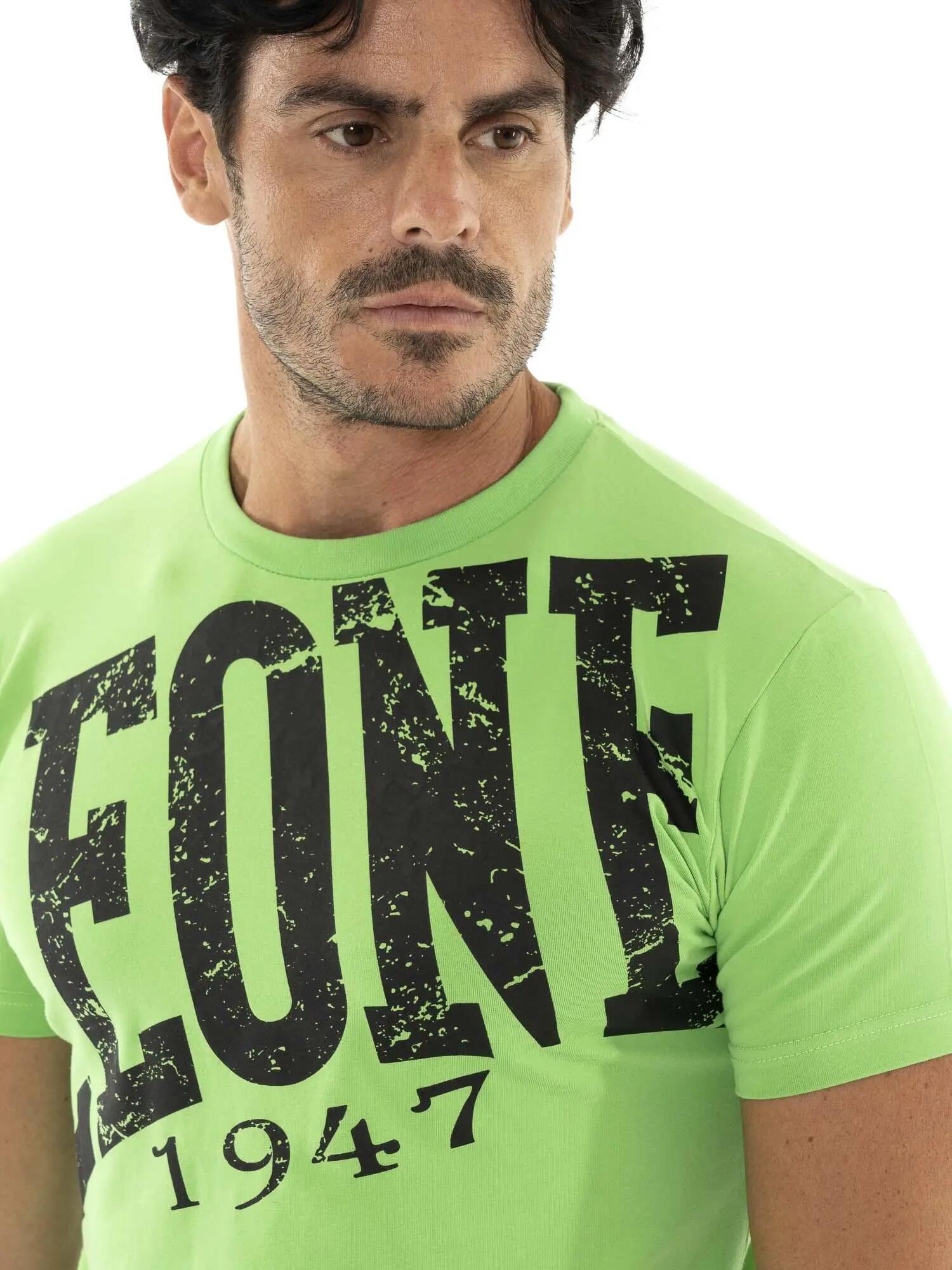 Camiseta de hombre Leone 1947 Apparel con logo maxi vintage. Estilo atrevido. 3/5