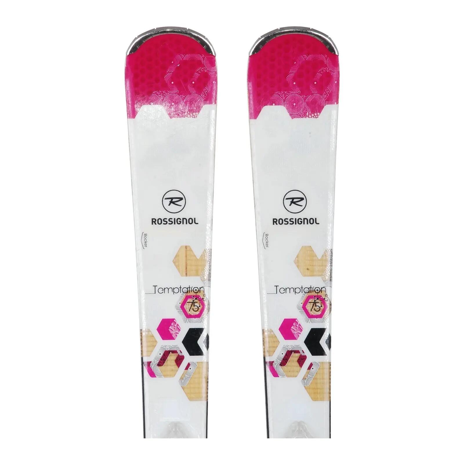 TWEEDEHANDS - Gebruikte Ski Rossignol Temptation 75 S + Bindingen - GOEDE 2/4