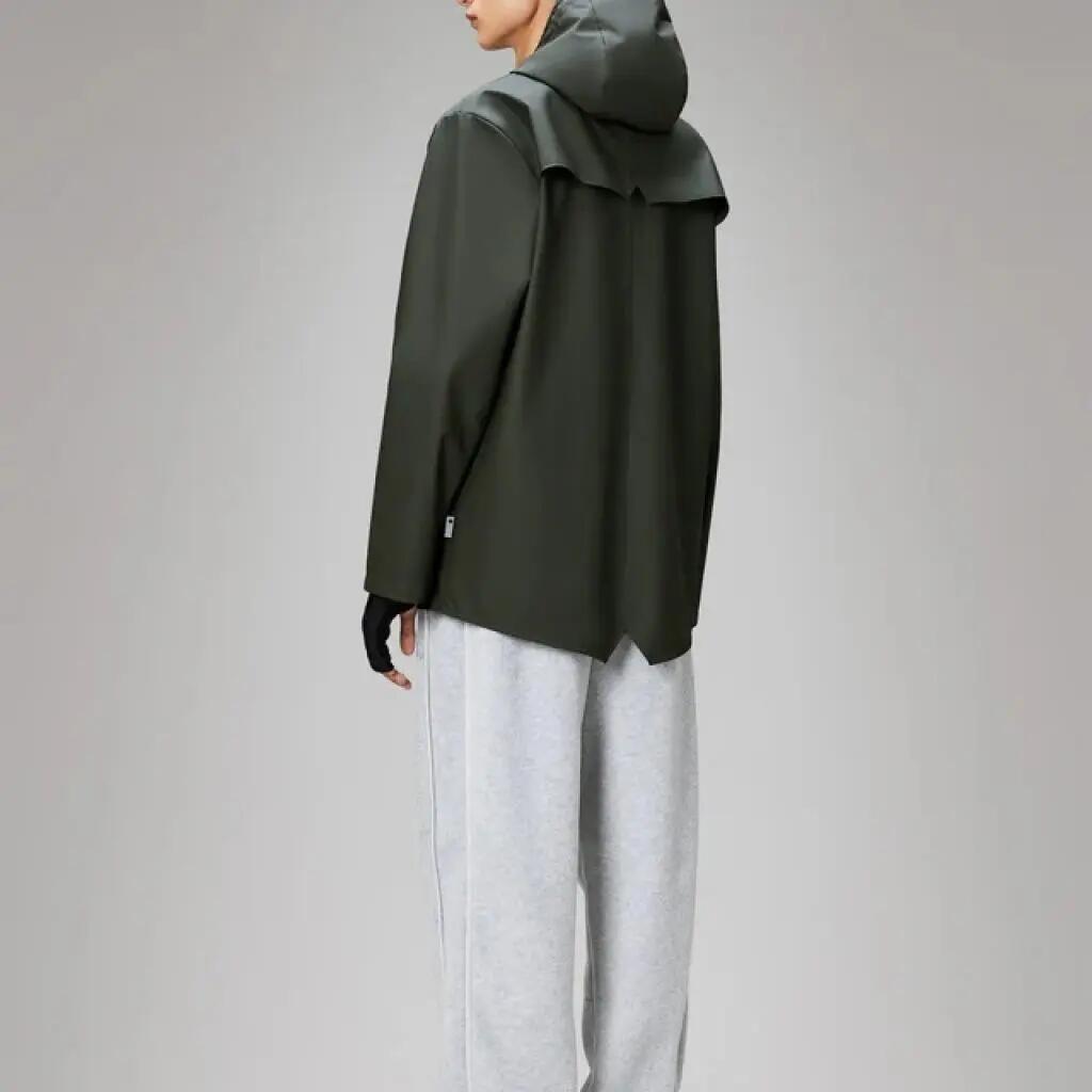 Veste Rains Modèle Jacket V3 Couleur Vert 3/5