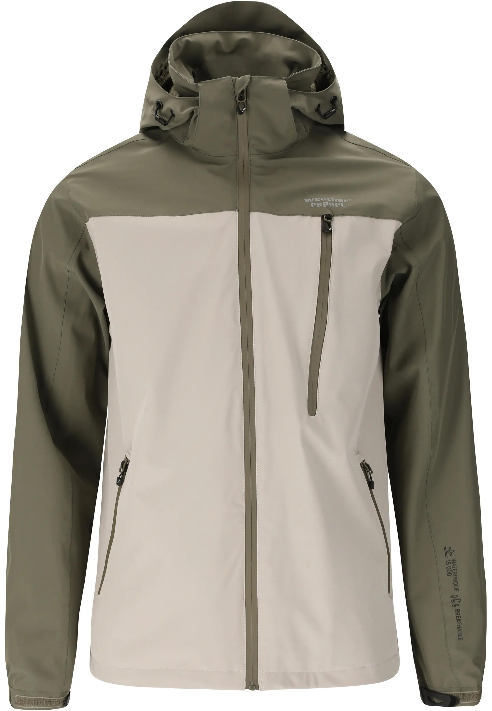 weather_report Veste Delton M AWG W-PRO 15000 imperméable homme – 3146 Tea Leaf 1/10