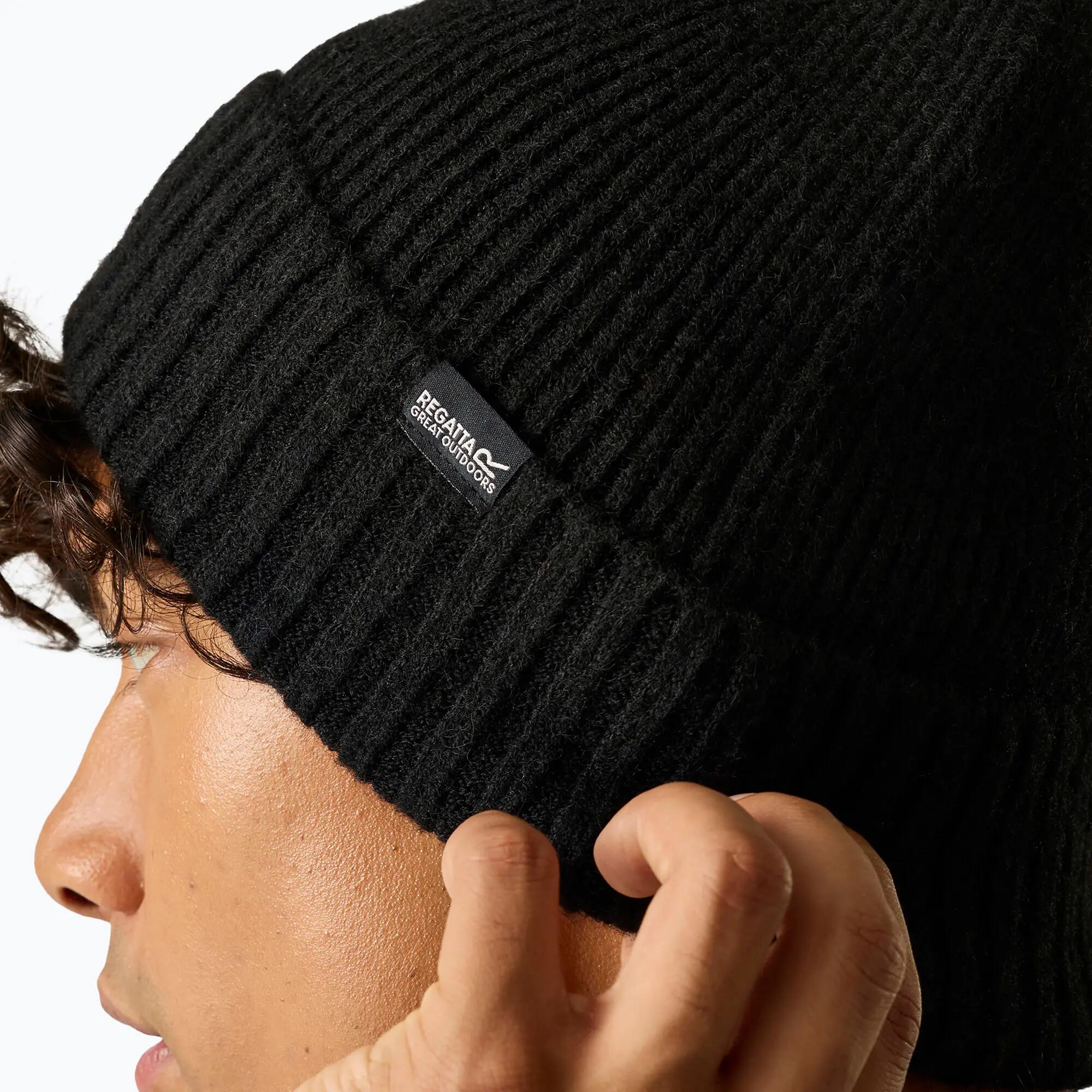 Womens Ribbed Basic Beanie 6/7