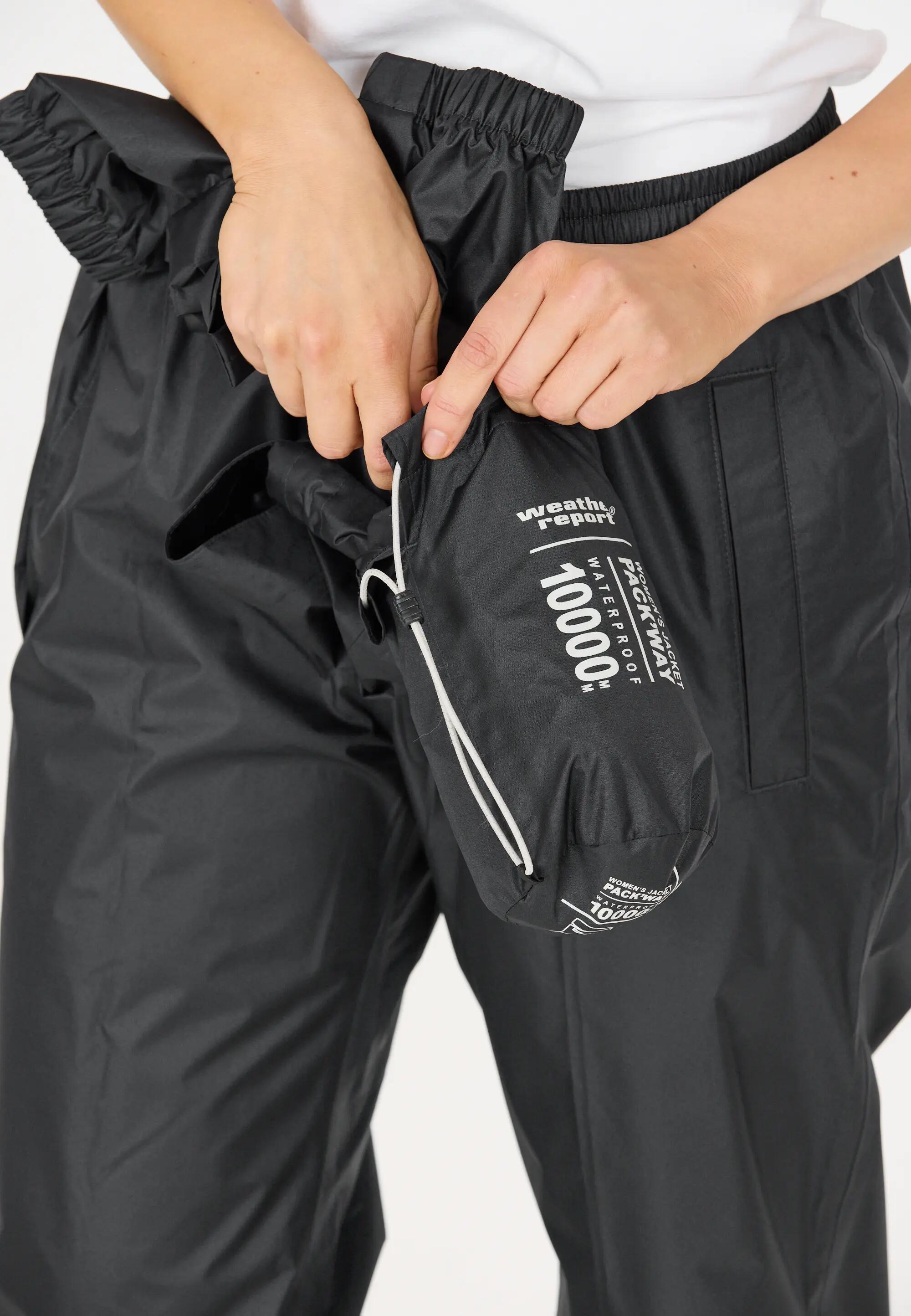 weather_report Casaco Pack'way W W-PRO 10000 100% poliéster senhora – 1001 Black 9/10