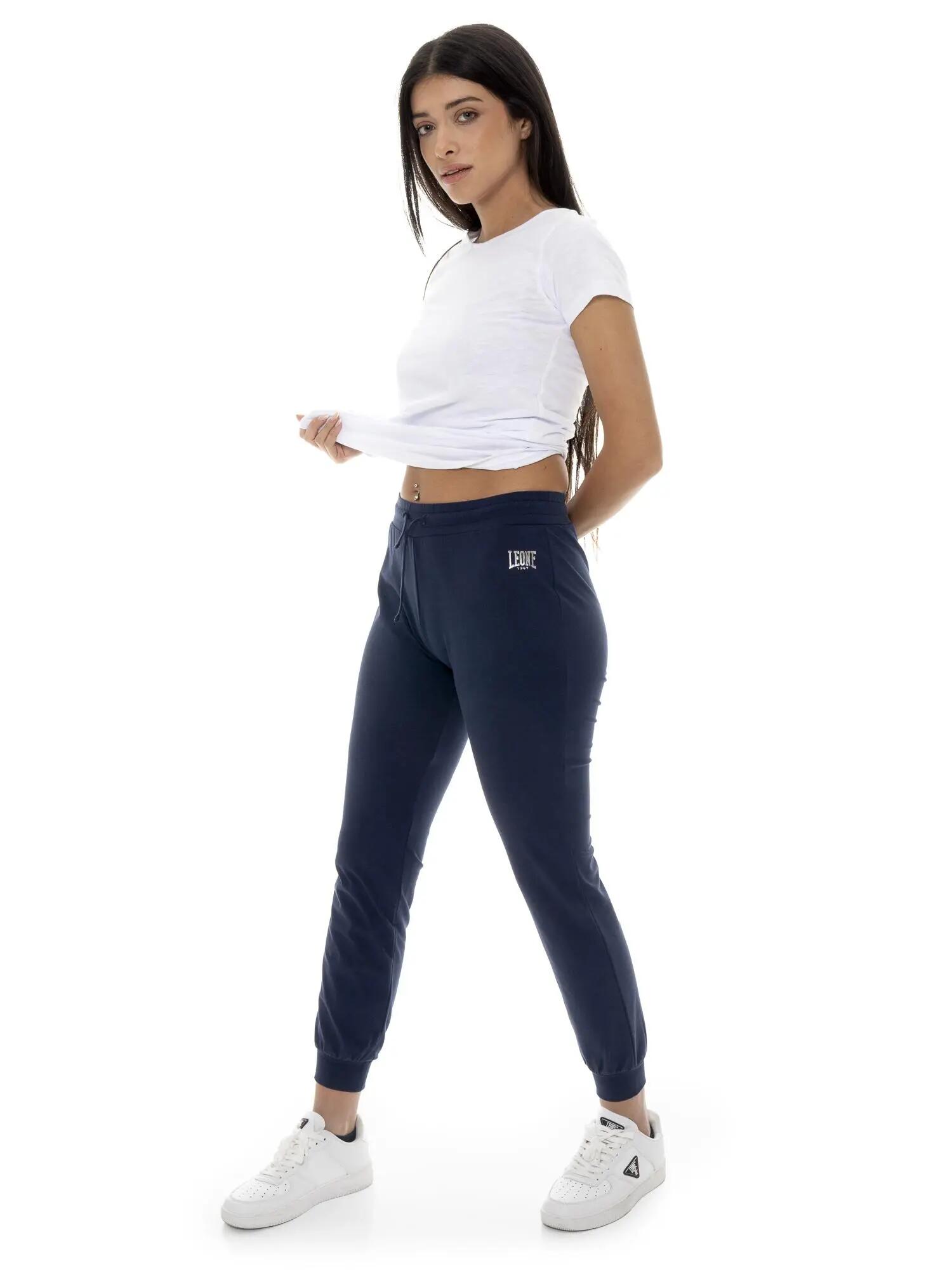 Dames non-fleece katoenen broek met Leone Basic manchetten 5/5