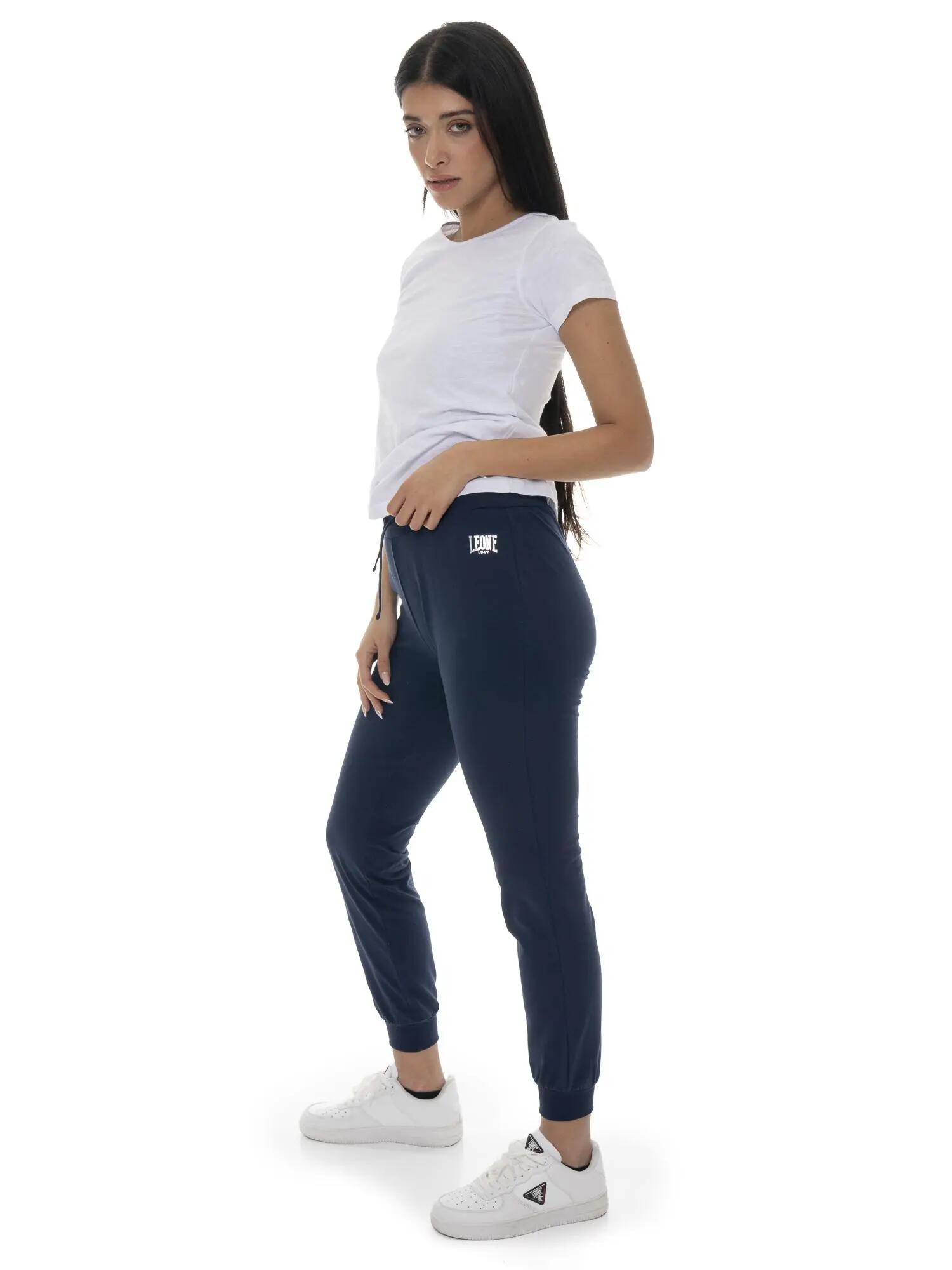 Dames non-fleece katoenen broek met Leone Basic manchetten 2/5