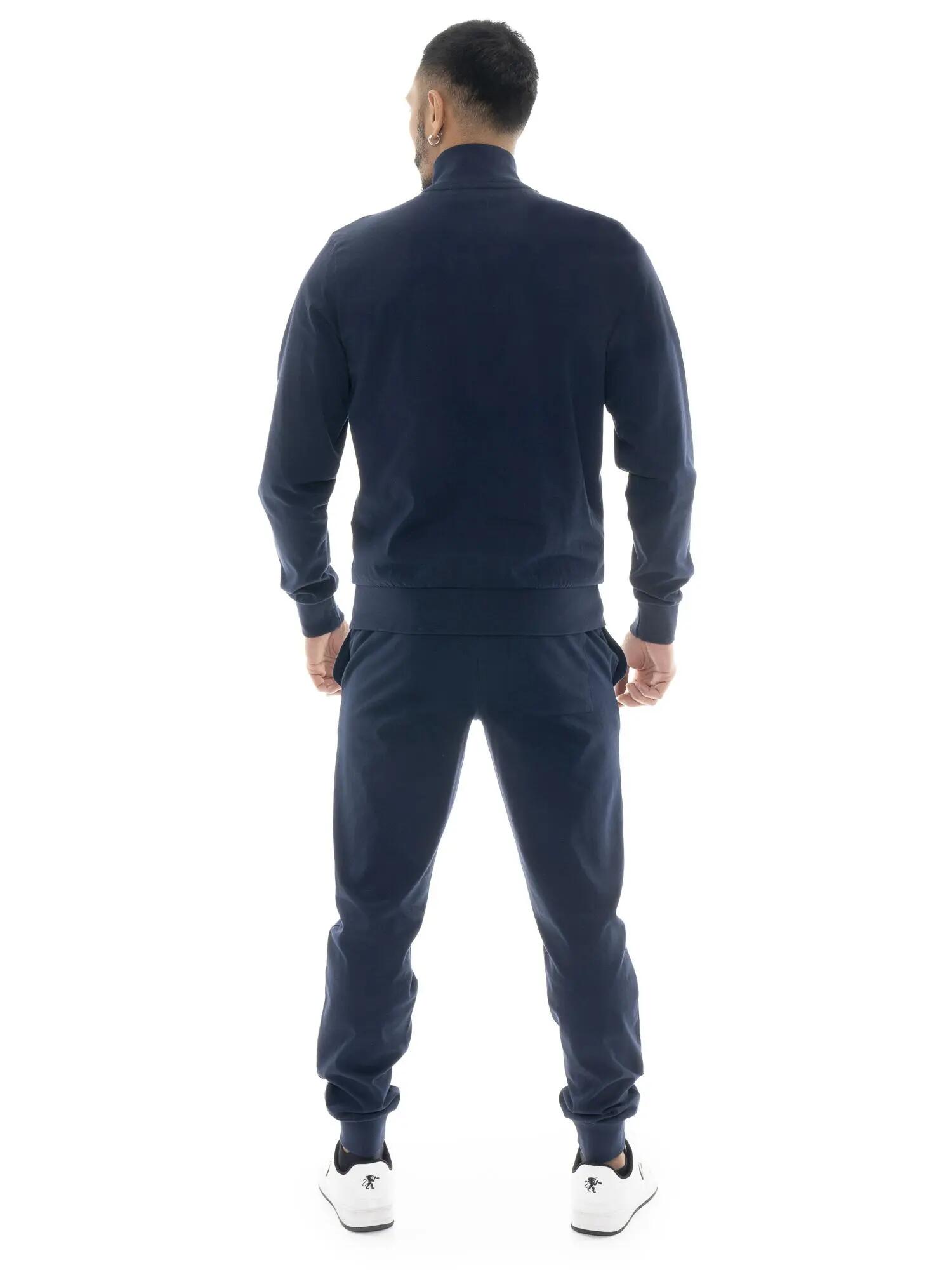 Fato de treino masculino Leone 1947 Apparel, algodão não escovado, fecho 4/5