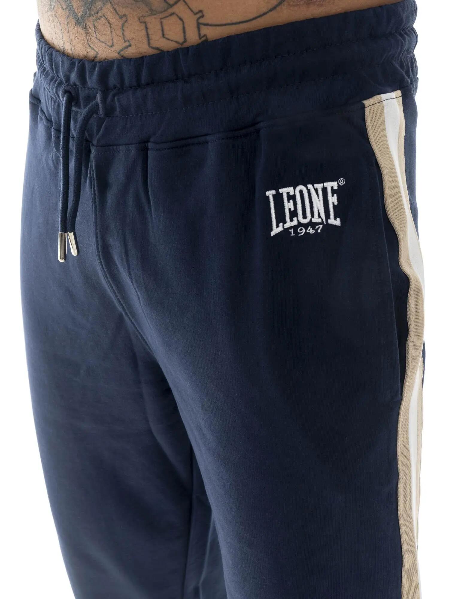 Survêtement Leone Easy pour homme, col et fermeture éclair, en coton non brossé 3/5