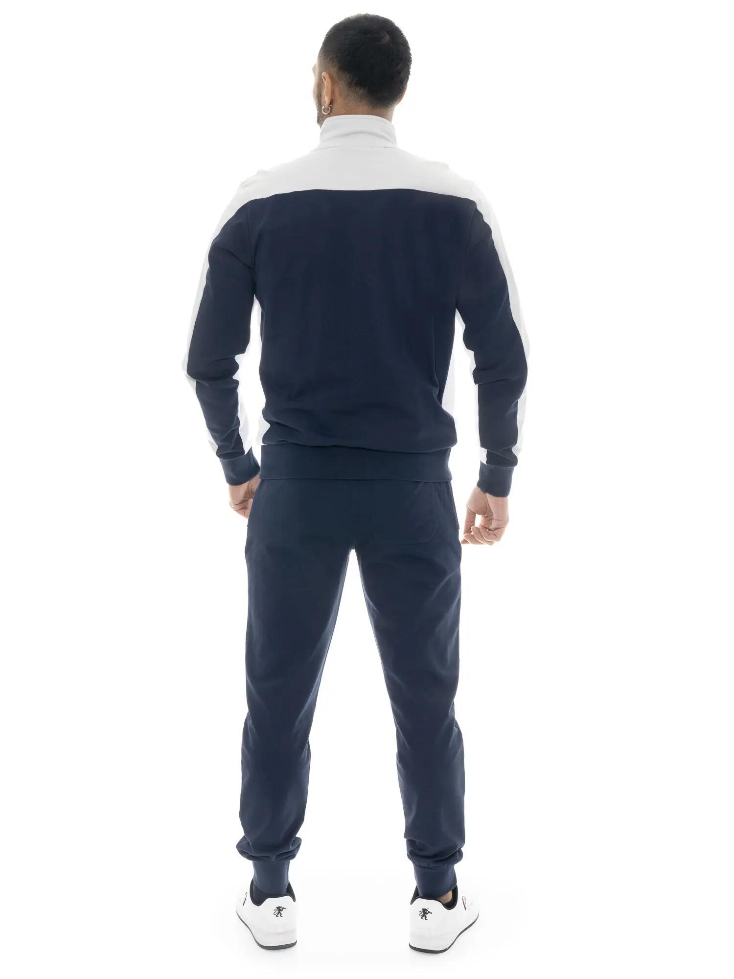 Trainingspak heren Leone 1947 Apparel Basic rits ongeborsteld katoen 4/5
