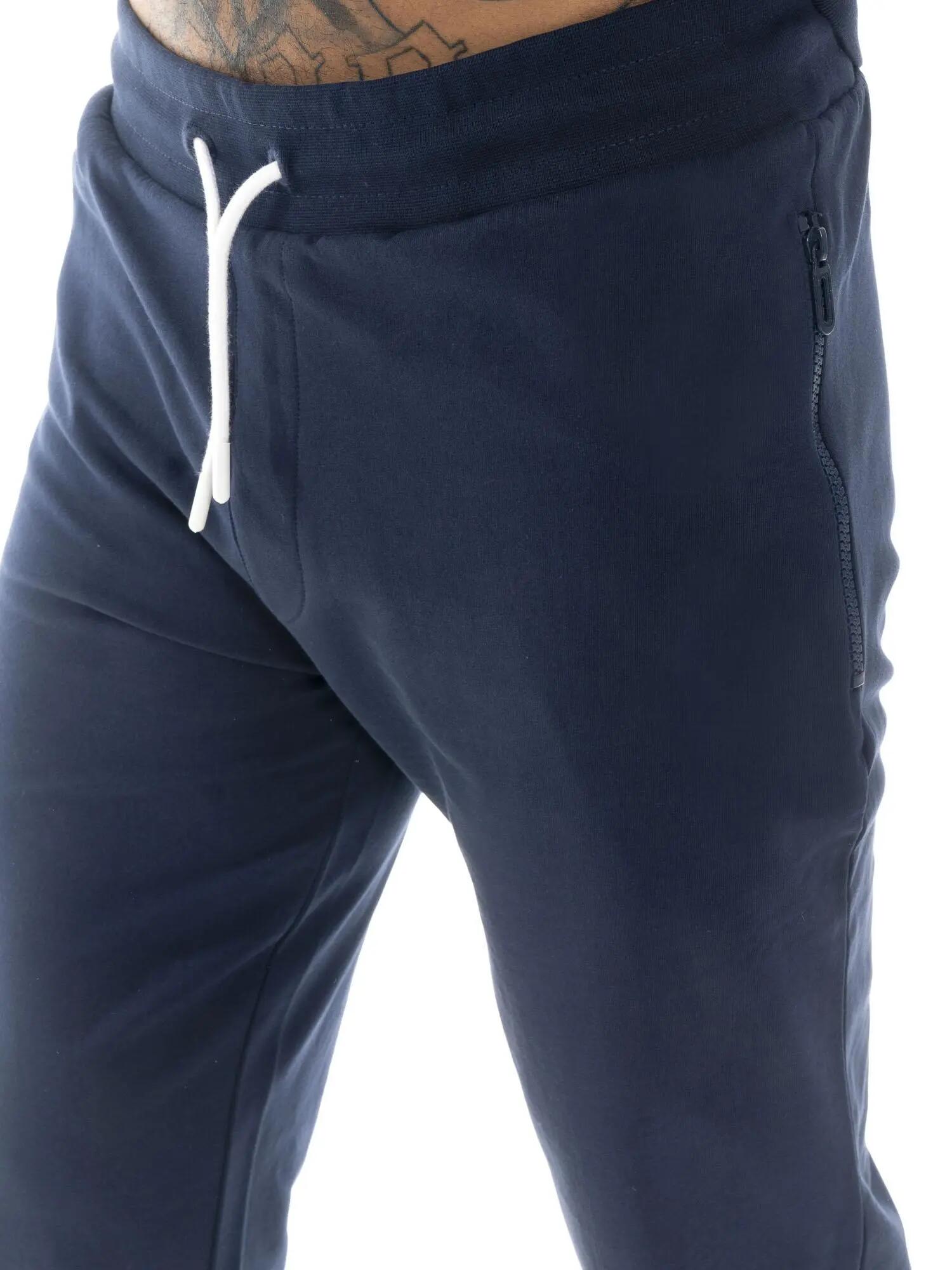 Trainingspak heren Leone 1947 Apparel Basic rits ongeborsteld katoen 3/5