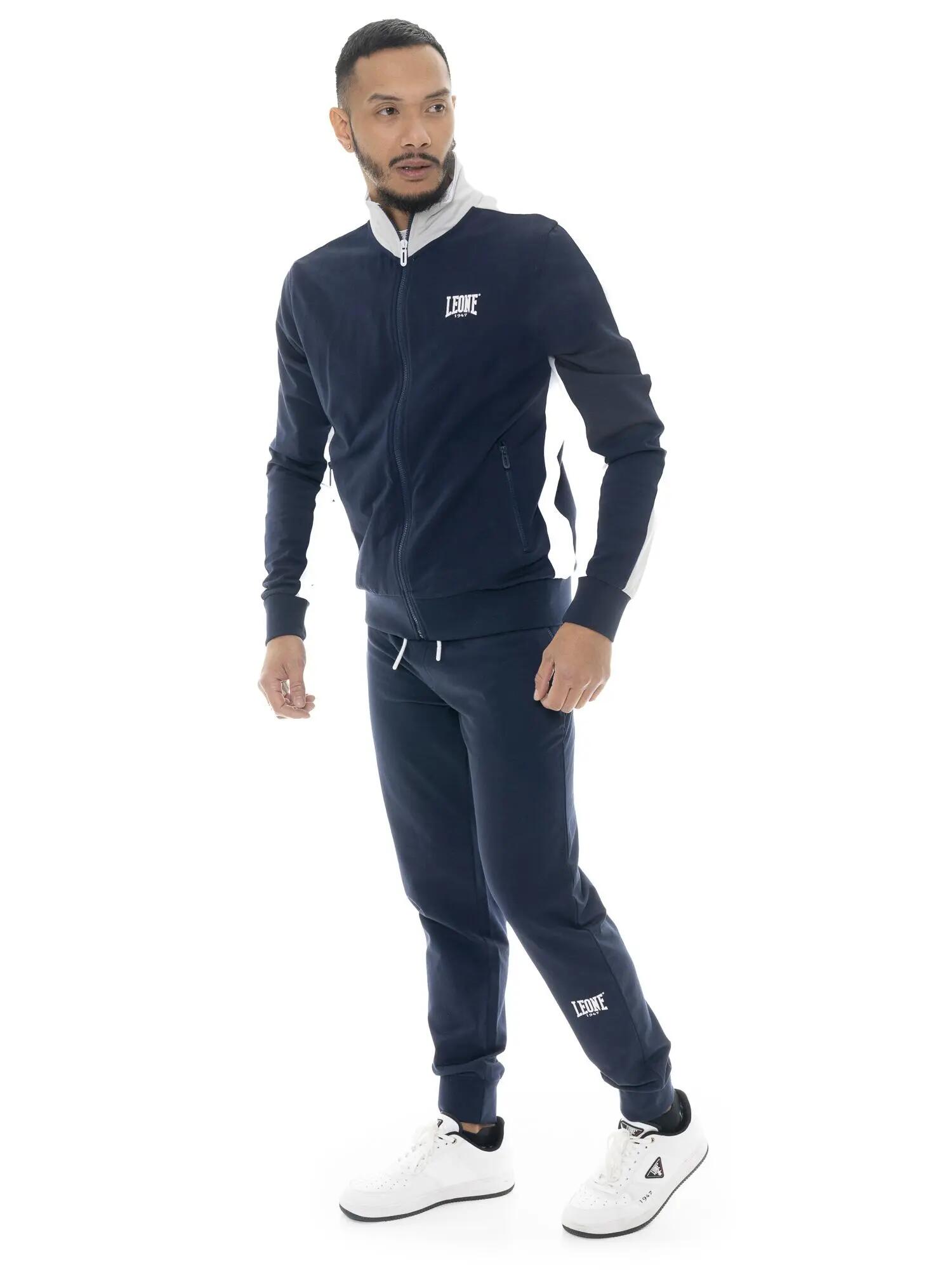 Trainingspak heren Leone 1947 Apparel Basic rits ongeborsteld katoen 2/5