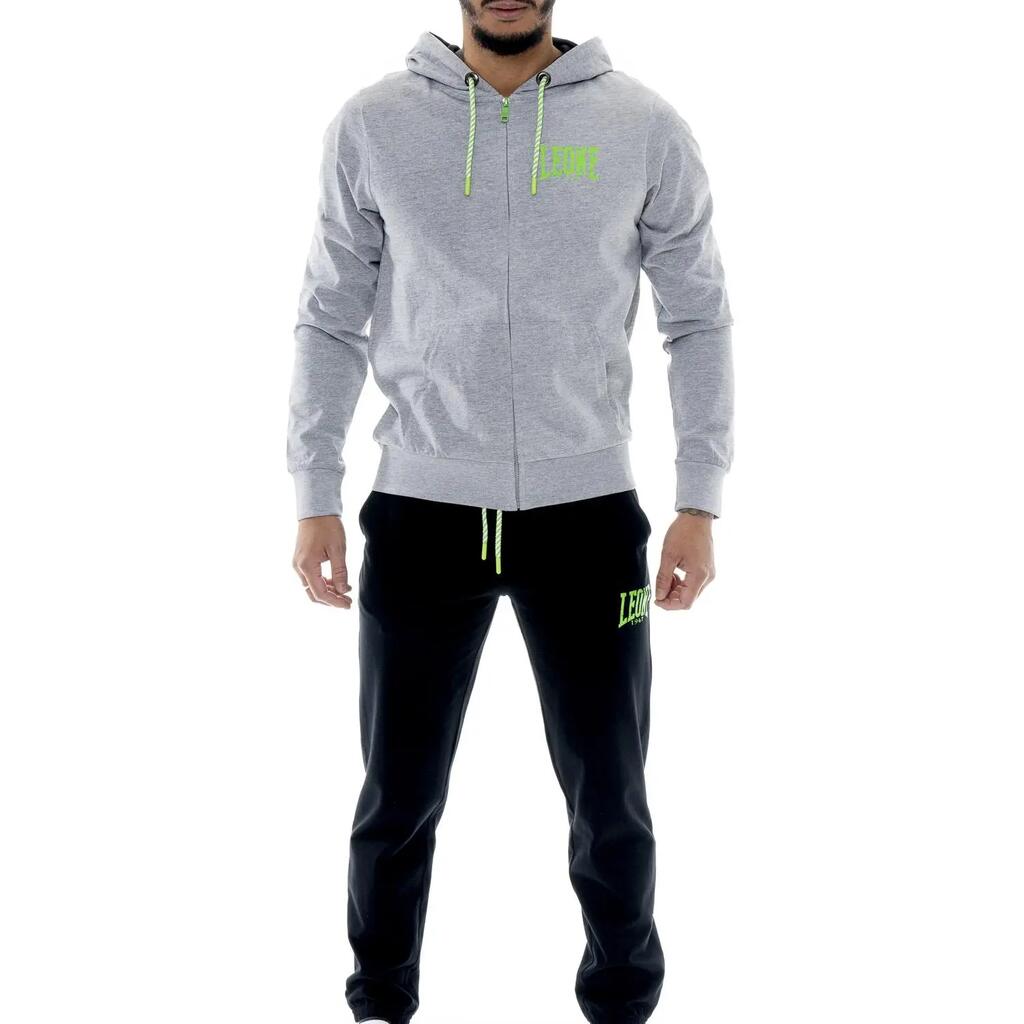 Leone Boxing Legend Men's Hooded Tracksuit in Non-Grinded Cotton