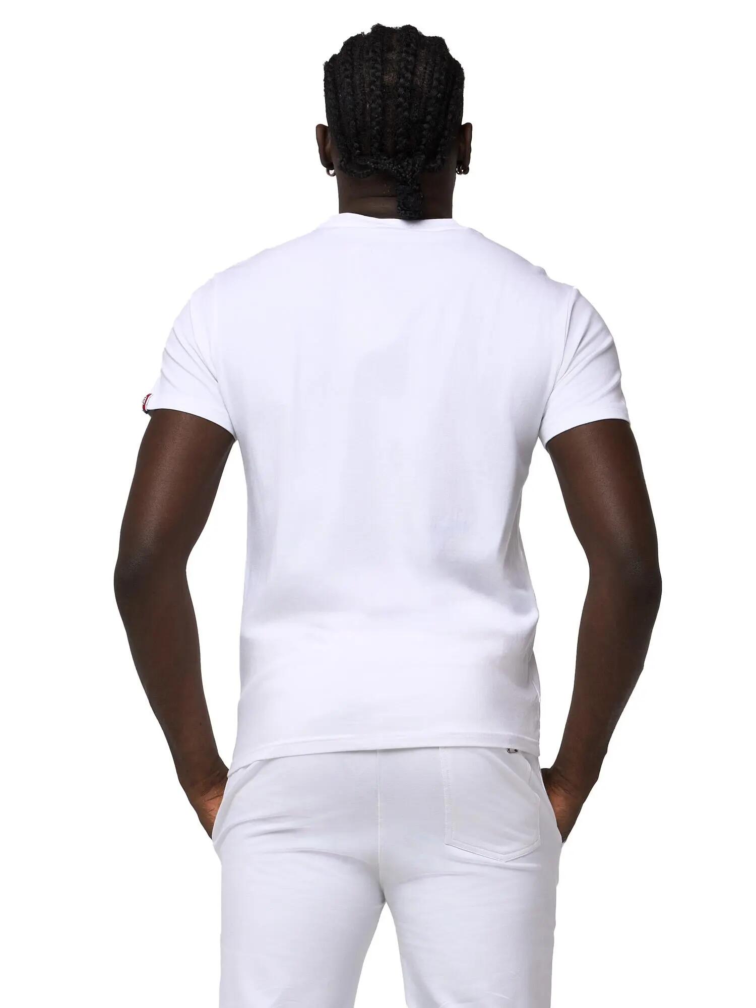 T-shirt in cotone da uomo a maniche corte Leone Basic 4/5