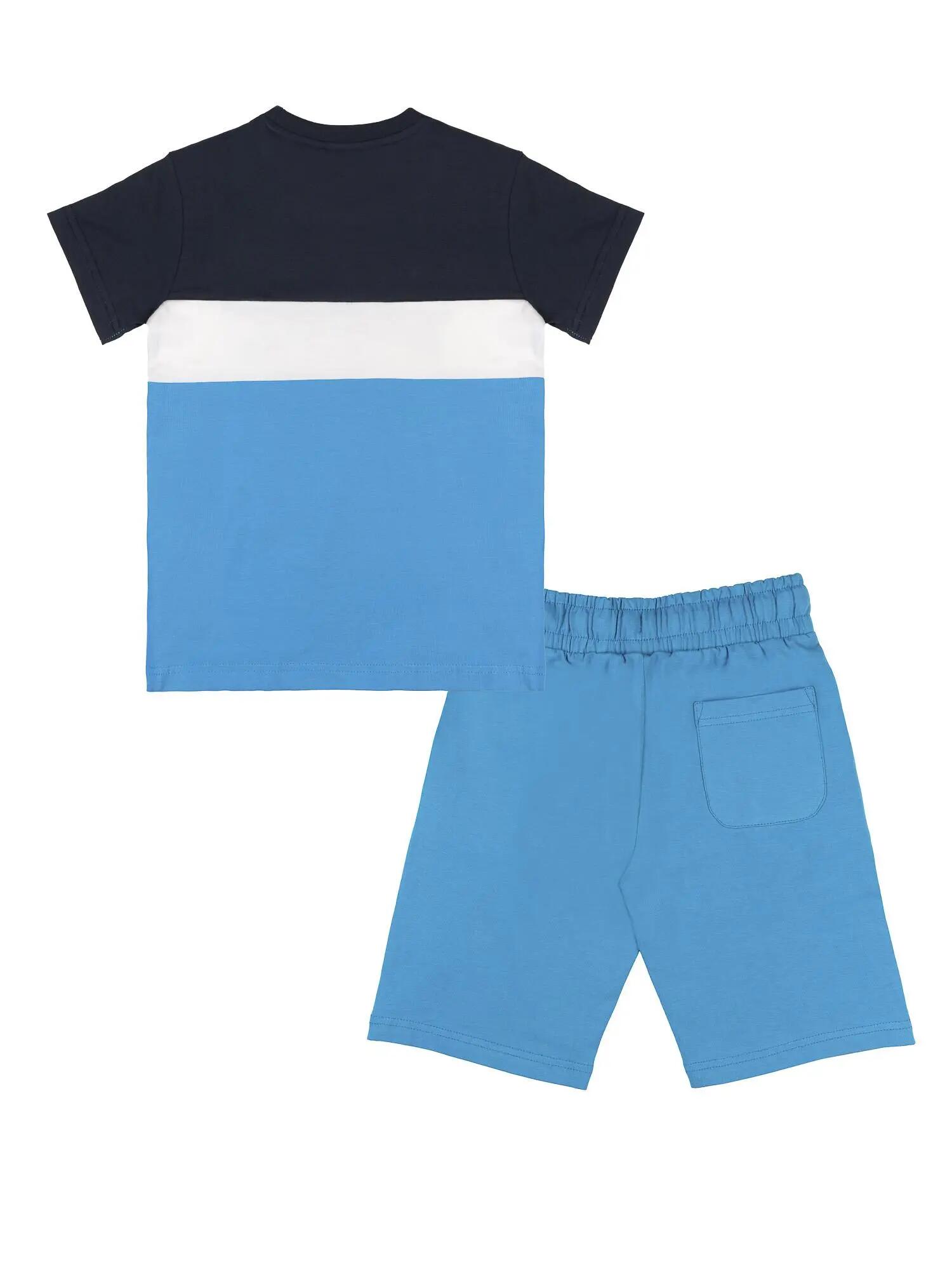 Set Leone New Basic tricou și pantaloni scurți din bumbac pentru băieți 6/6