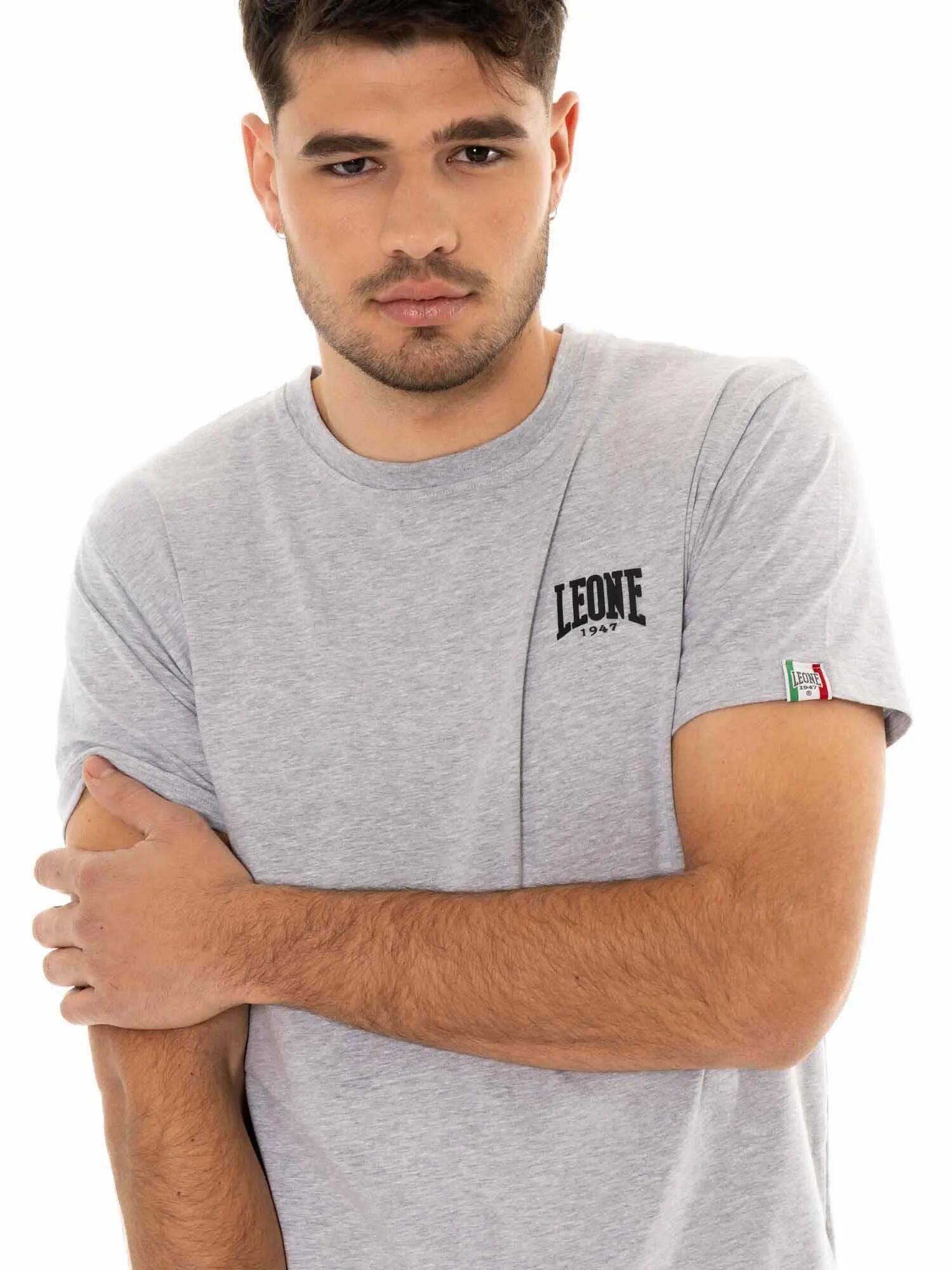 T-shirt in cotone da uomo a maniche corte Leone Basic 5/7