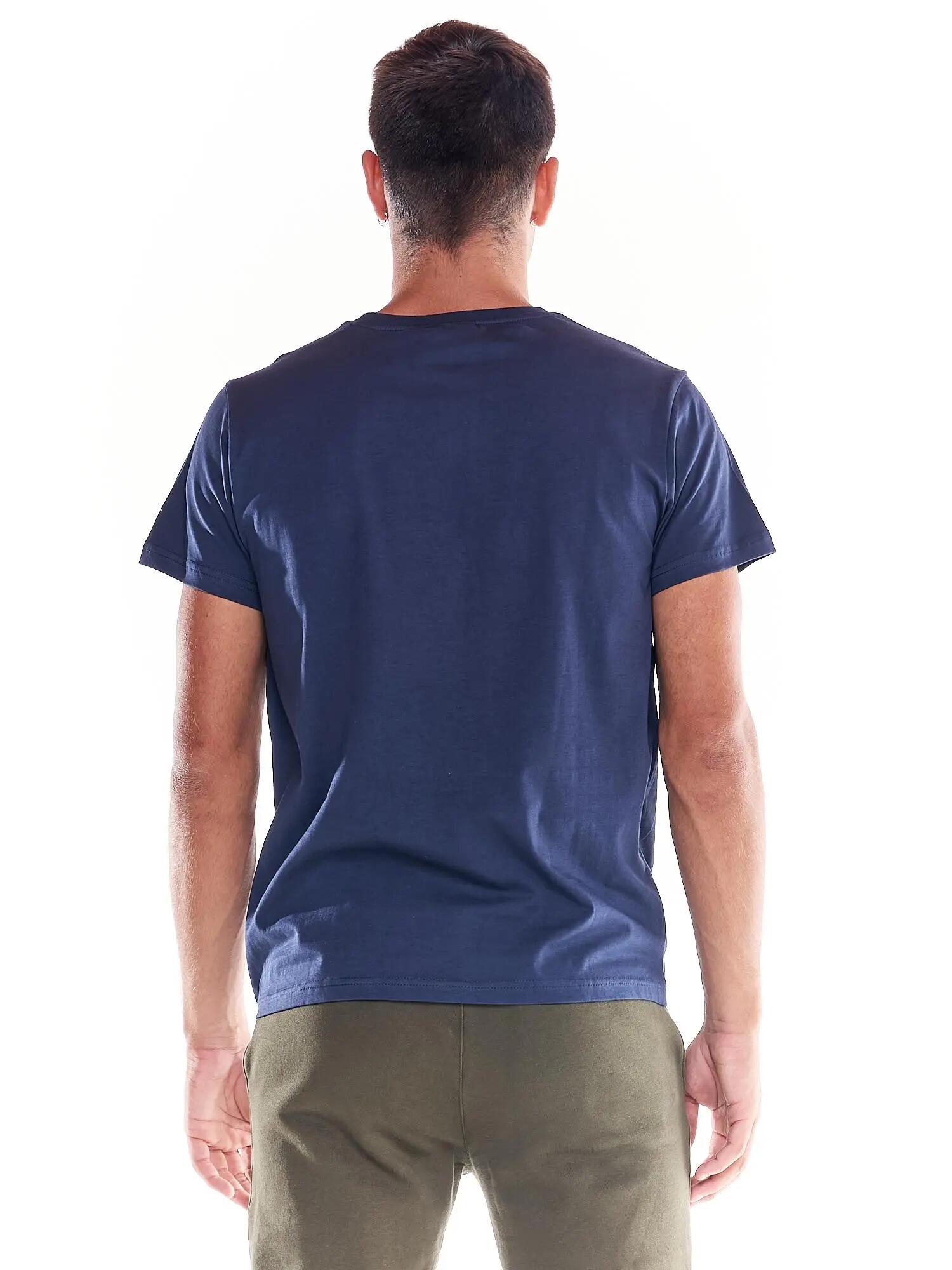 T-shirt homme imprimé logo central Earth Tones 4/6