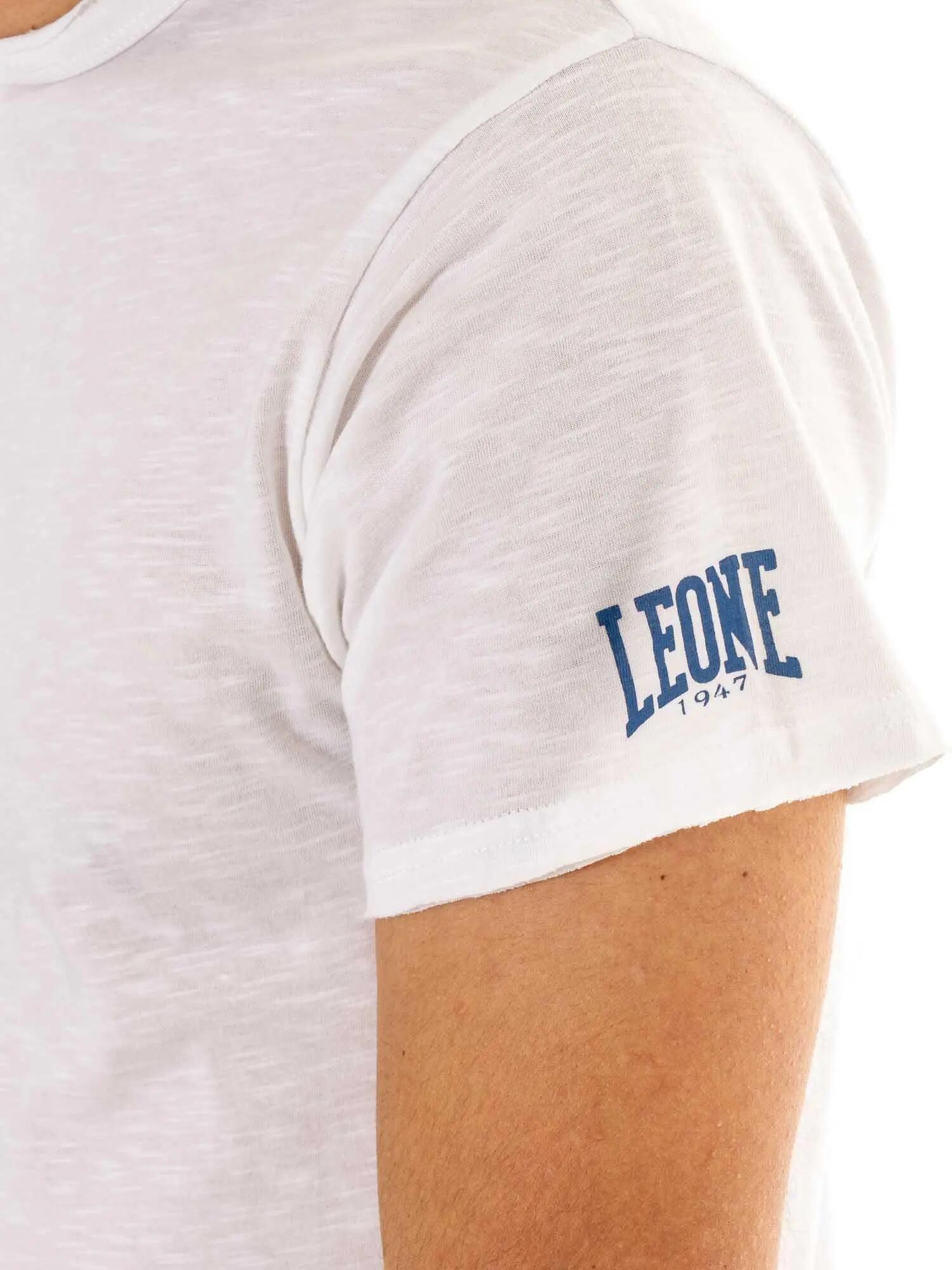 Maglietta uomo maniche corte  in slub piccolo logo 3/5