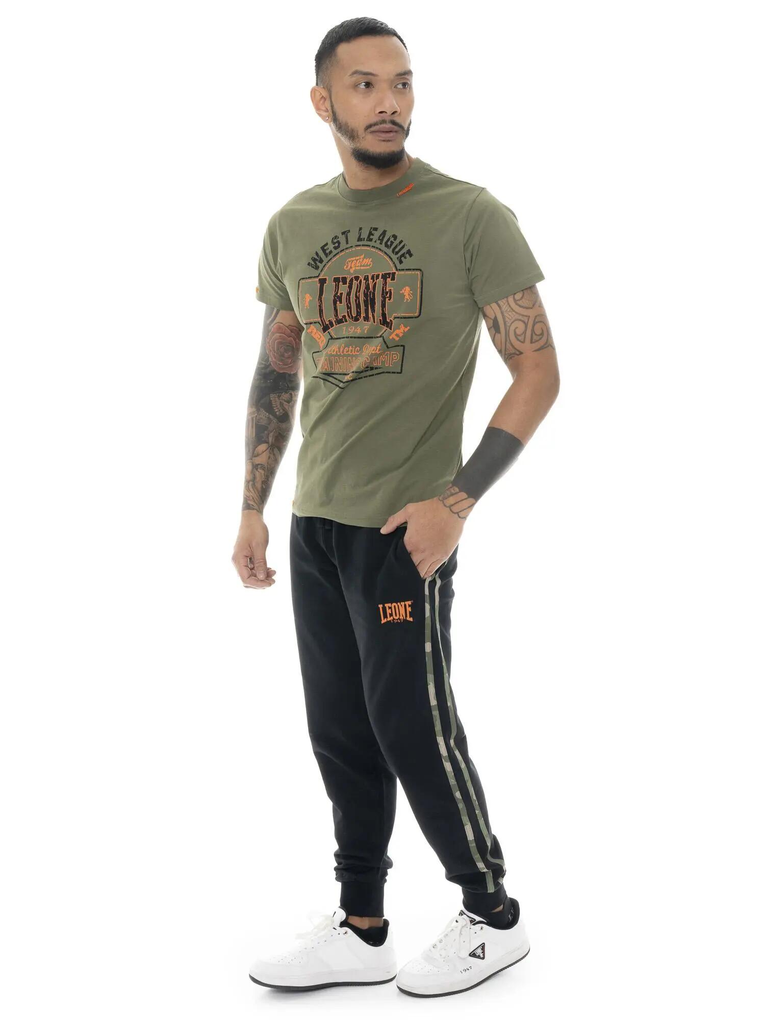 Leone Military 1947 katoenen T-shirt met korte mouwen voor heren 2/5