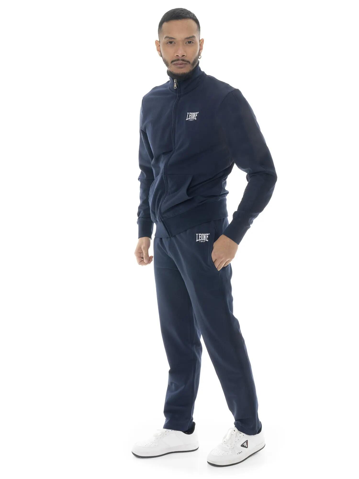 Survêtement Leone Easy pour homme, col et fermeture éclair, en coton non brossé 2/5